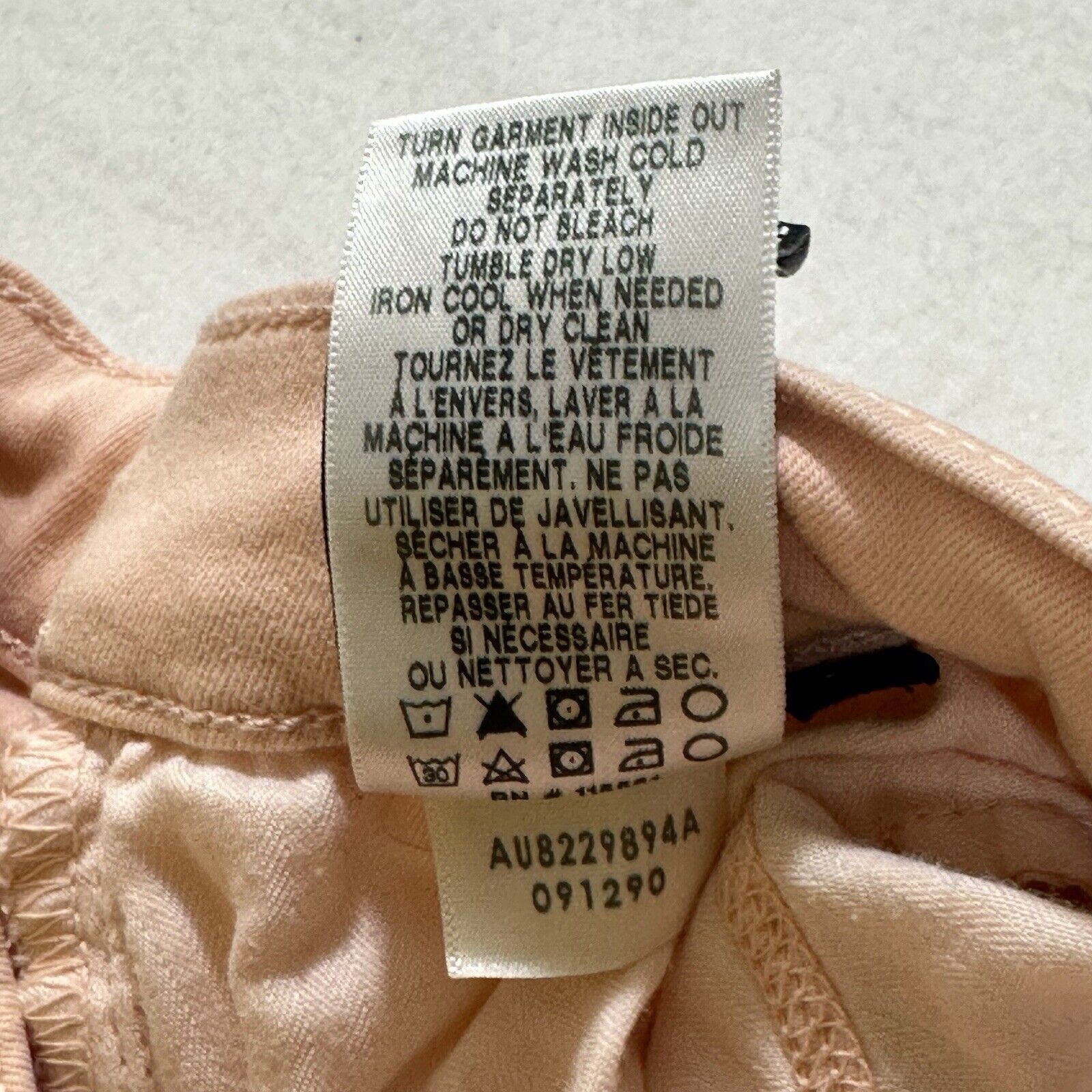 7 For All Mankind 7 For All Mankind 29 Peach Light Pink Skinny Jeans Mid Rise Size 28" / US 6 / IT 42 - 15 Thumbnail