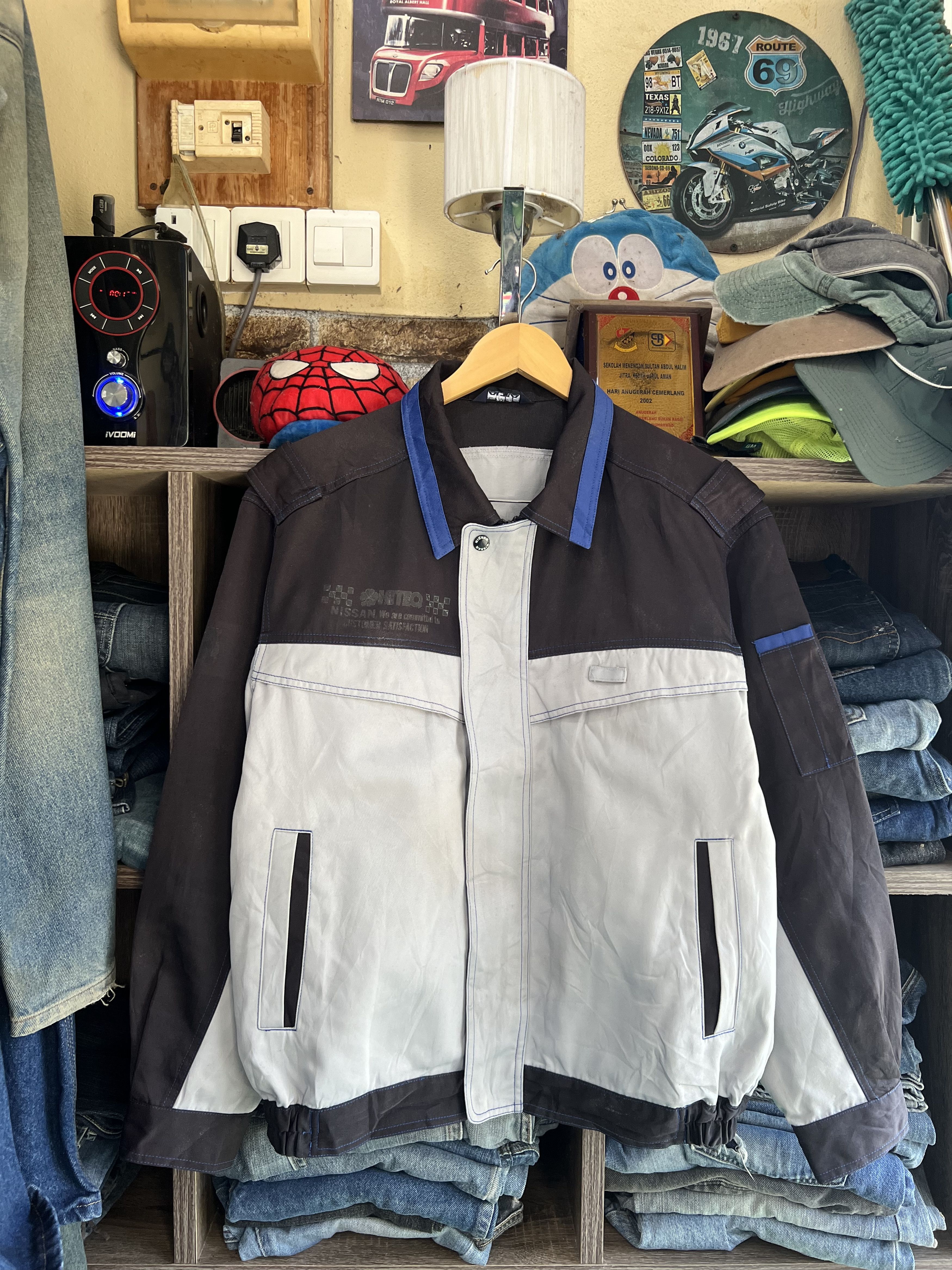Nissan 🔥Vintage Nissan Uniform Work Jacket Size US L / EU 52-54 / 3 - 19 Thumbnail