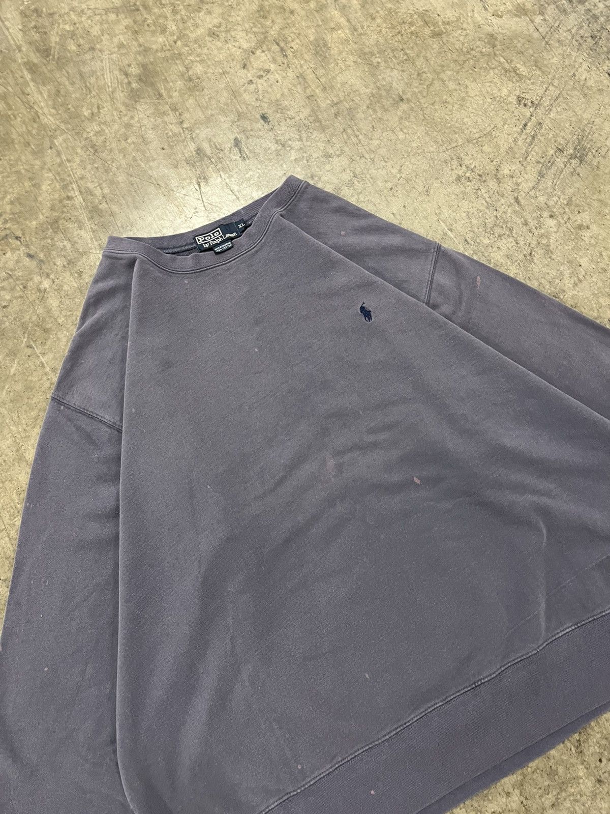 Polo Ralph Lauren × Vintage Polo Ralph Lauren vintage faded gray crewneck preppy rare Size US XL / EU 56 / 4 - 4 Thumbnail