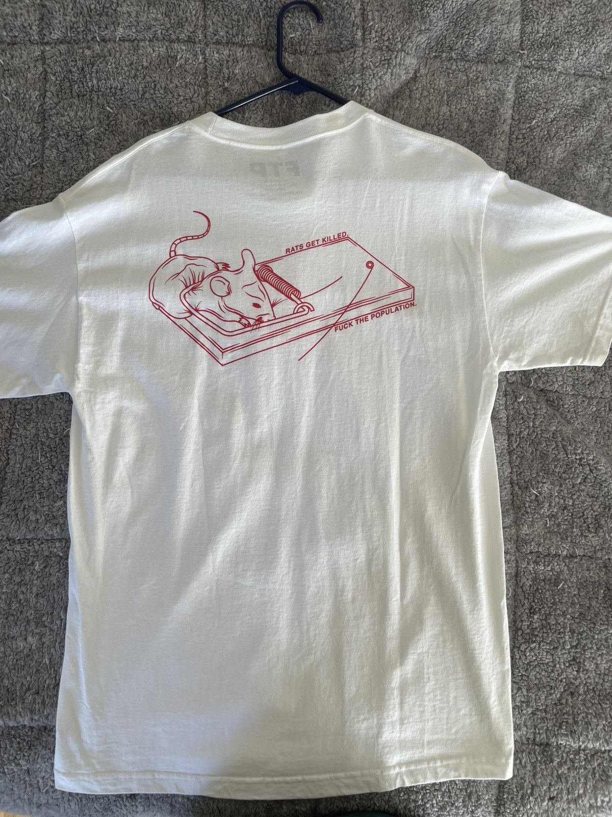 Fuck The Population Mint Rats Get Killed Tee size Large Size US L / EU 52-54 / 3 - 2 Thumbnail