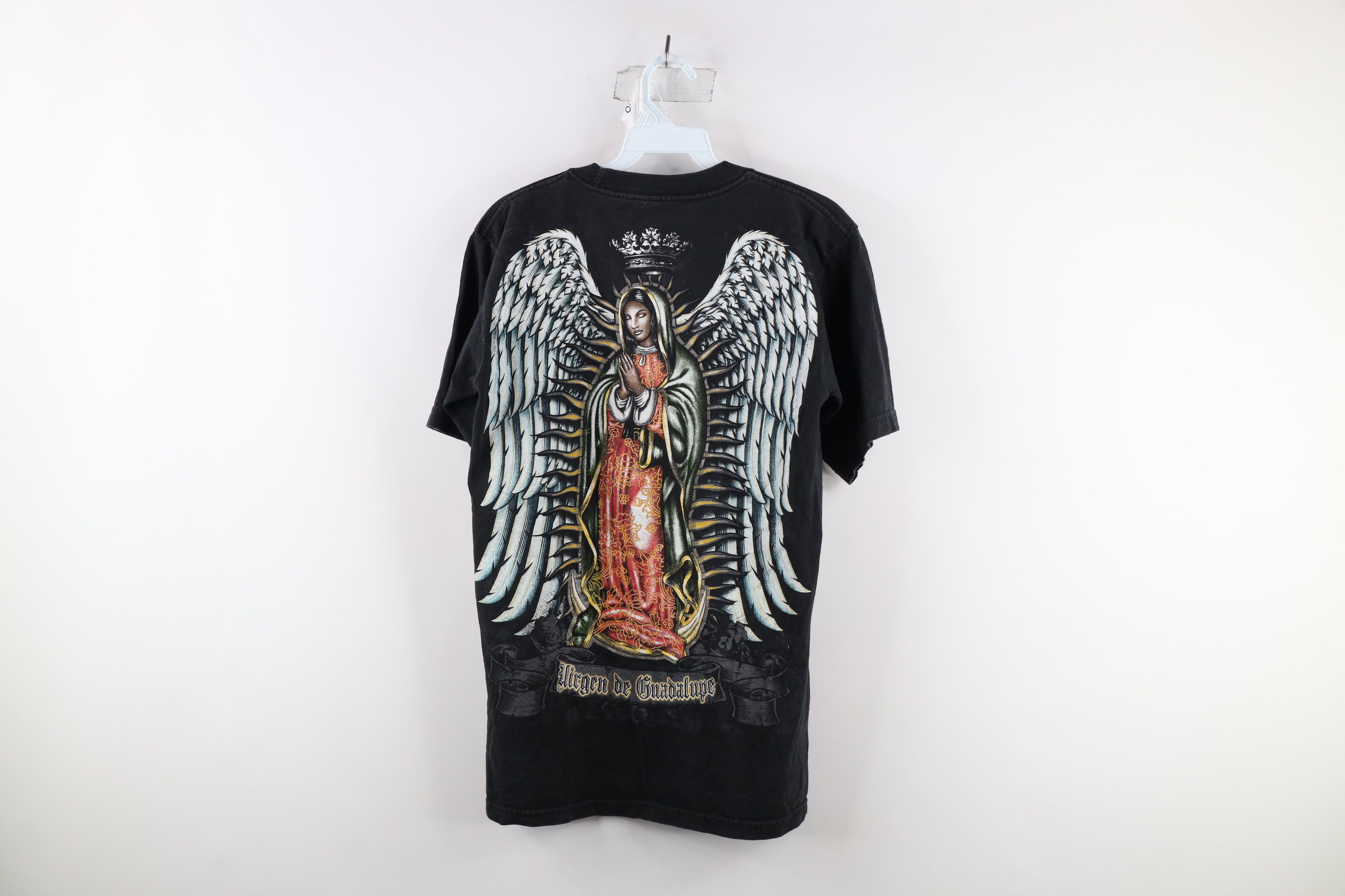 Vintage Vintage Spell Out Our Lady of Guadalupe Mexico T-Shirt Black Size US M / EU 48-50 / 2 - 12 Thumbnail