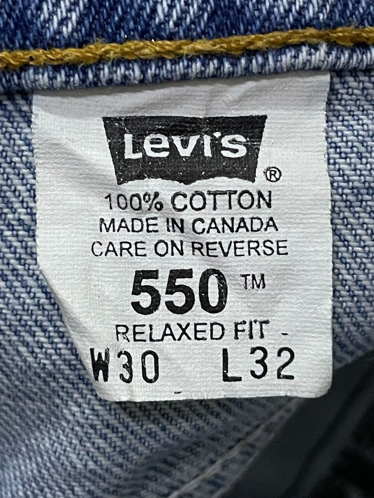 Hysteric Glamour × Levi's × Vintage Vintage Levis 550 Loose Fit Distressed Frayed Jeans Size US 29 - 18 Thumbnail