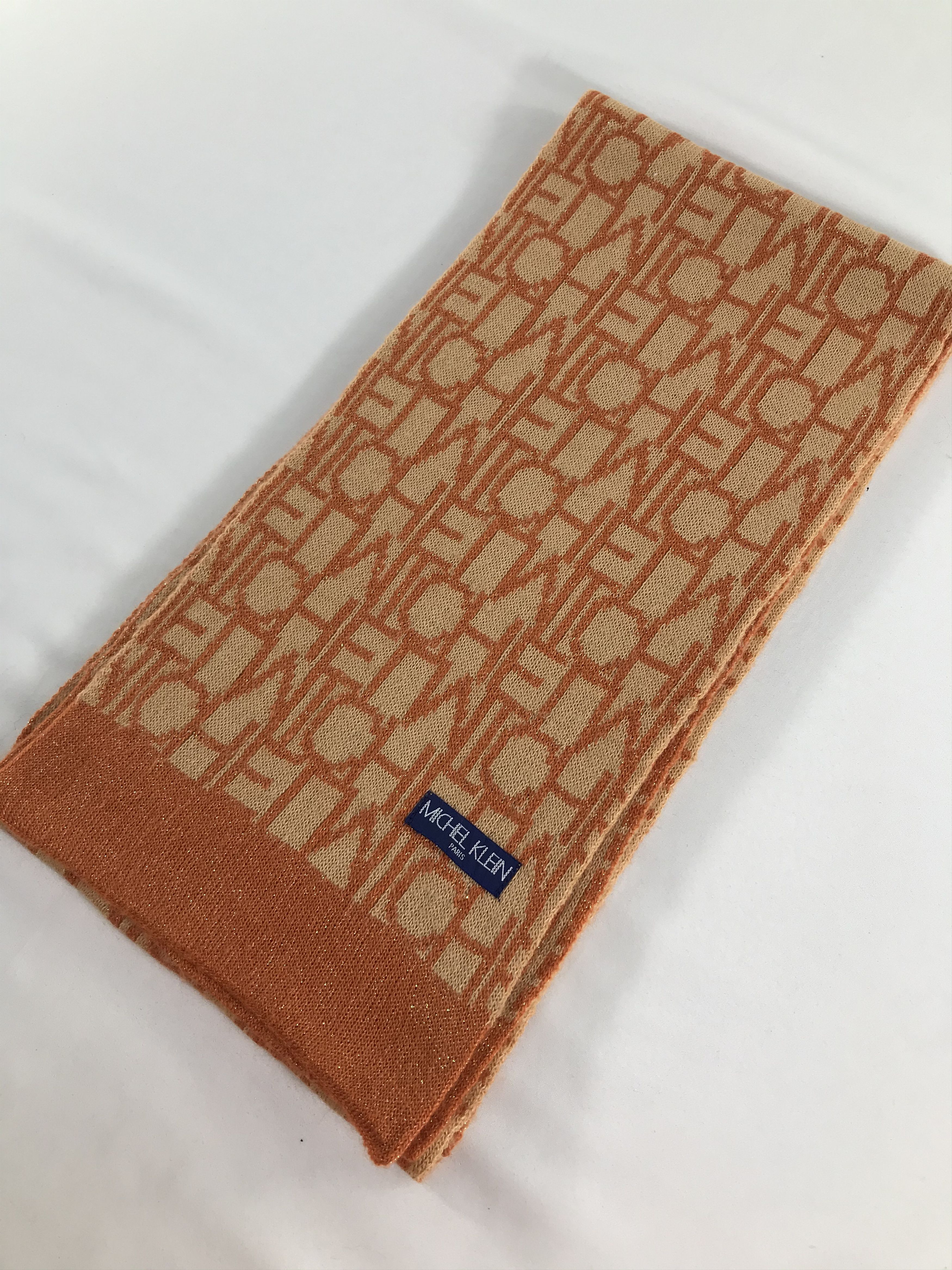 Michel Klein Michel Klein Wool Scarf Muffler Neck Warmer V205 Size ONE SIZE - 3 Thumbnail