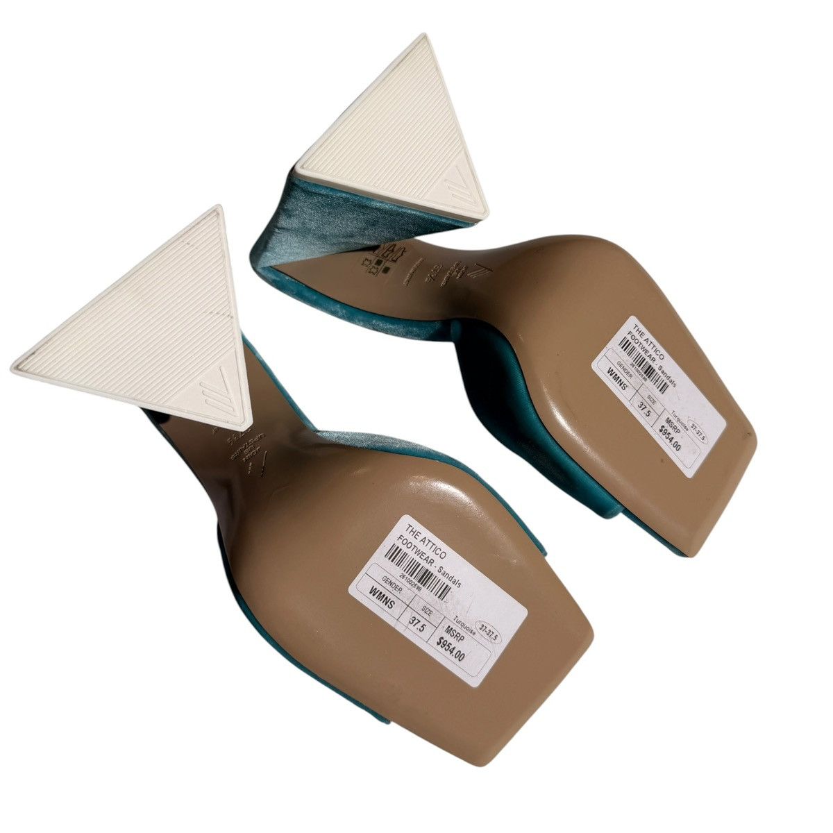 The Attico $954 Devon velvet heel Size US 7.5 / IT 37.5 - 3 Thumbnail