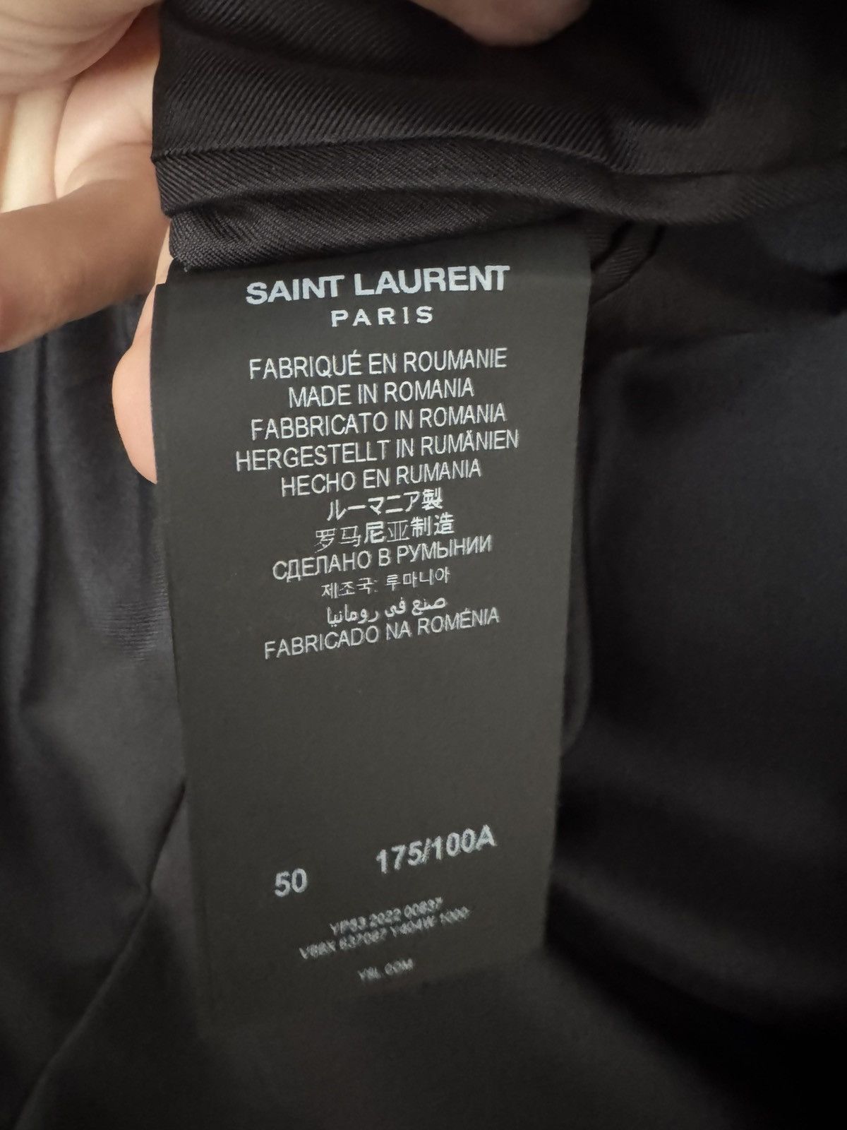 Saint Laurent Paris New w Tags Classic Uniform Blazer Size 50R - 5 Thumbnail