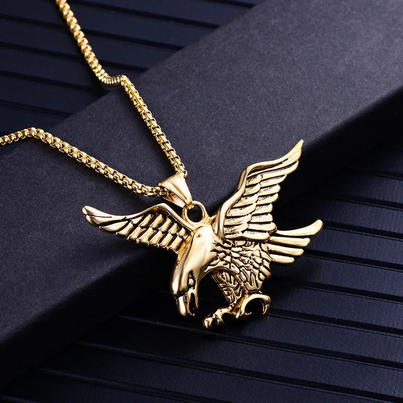 Jewelry Flying Eagle Pendant Necklace Size ONE SIZE - 1 Thumbnail