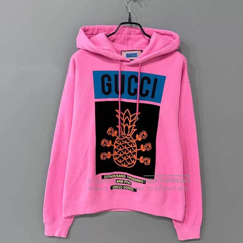 Gucci Gucci Pineapple pattern logo hoodie Size US XS / EU 42 / 0 - 1 Thumbnail