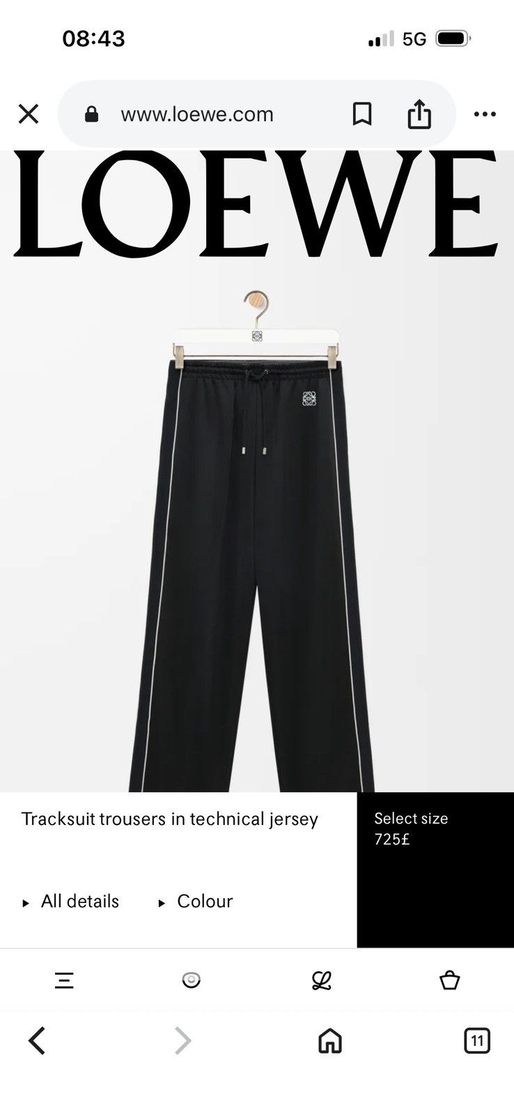 Loewe LOEWE joggers , trackpants REAL TAPE MEASUREMENTS IN PHOTOS Size US 31 - 22 Thumbnail