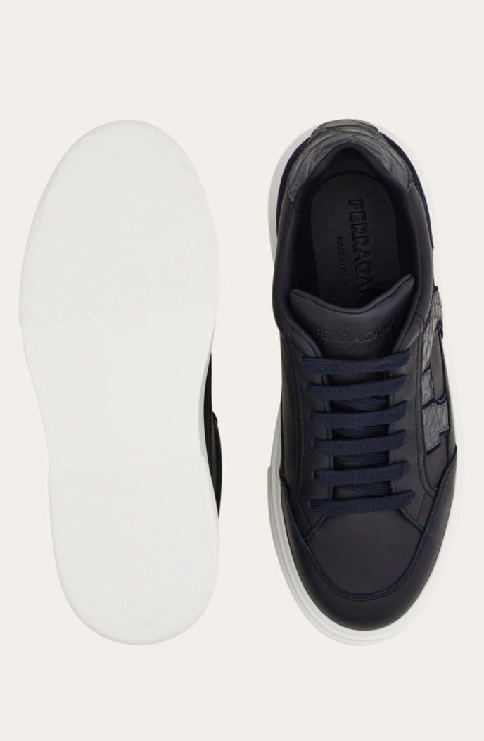 Salvatore Ferragamo Low-top sneaker with Gancini detail Ferragamo Size US 10.5 / EU 43-44 - 5 Thumbnail