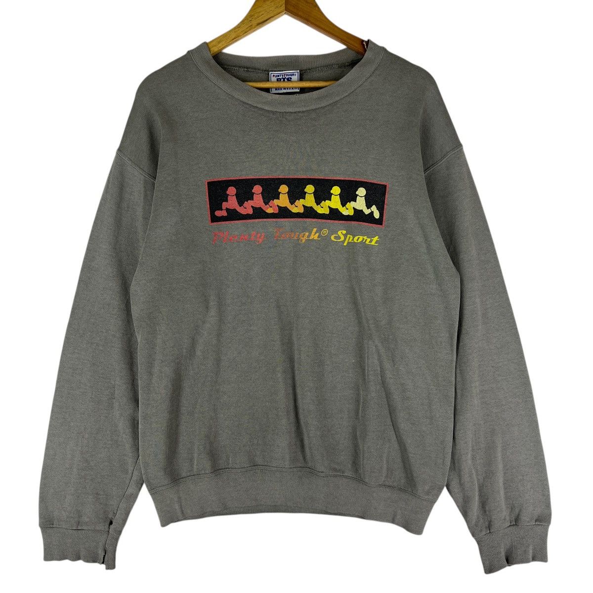 Vintage VINTAGE PLENTY TOUGH SPORT DISTRESSED SWEATSHIRT MADE IN USA Size US M / EU 48-50 / 2 - 1 Thumbnail