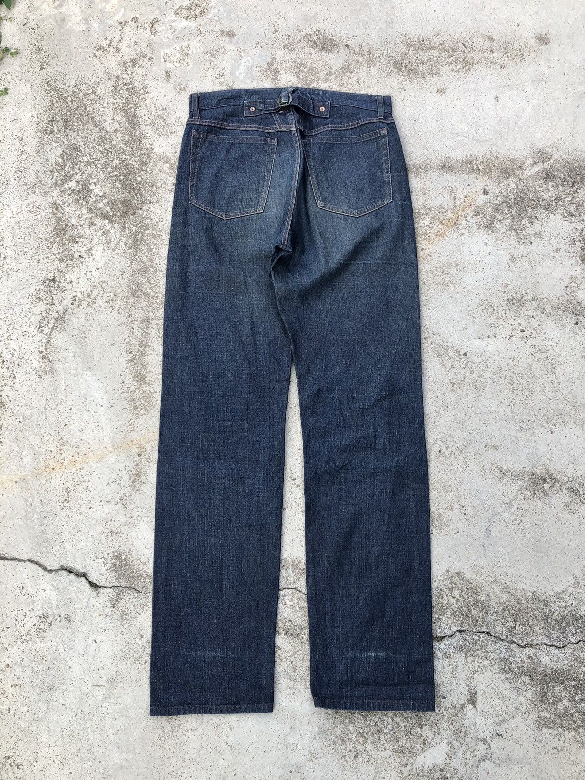 Marithe + Francois Girbaud MFG BUCKLE BACK BUTTON FLY DENIM Size US 31 - 2 Thumbnail