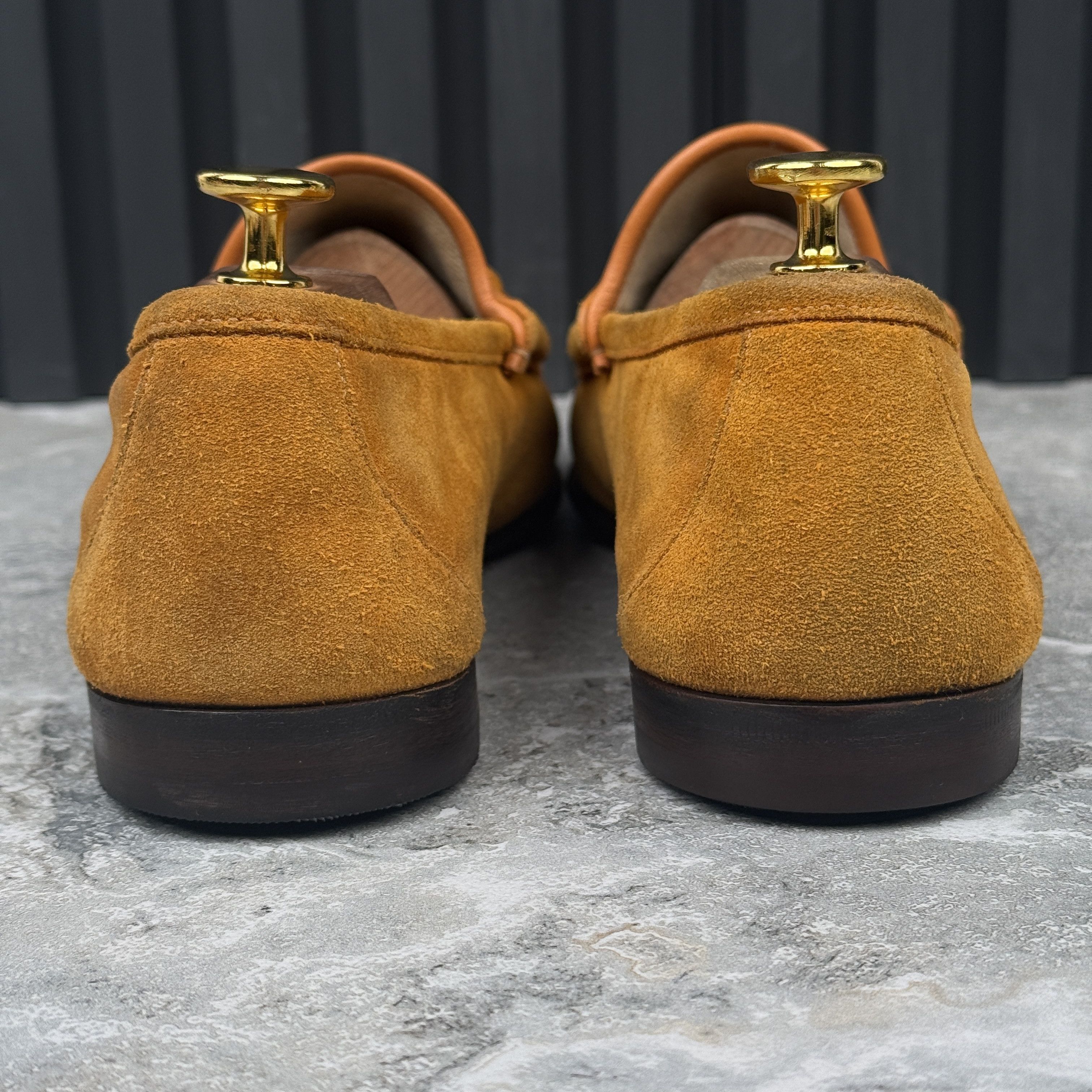 Gucci Gucci 1953 Horsebit Loafer Heels Mustard Suede Size US 9.5 / EU 42-43 - 8 Thumbnail