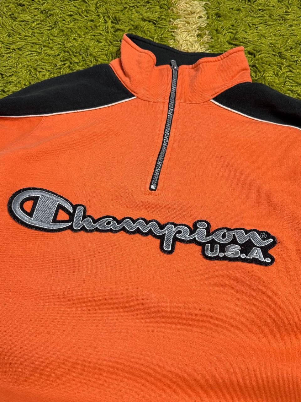 Champion Vintage 90s Champion USA Hockey 1/4 zip Quarter Sweatshirt Size US M / EU 48-50 / 2 - 3 Thumbnail
