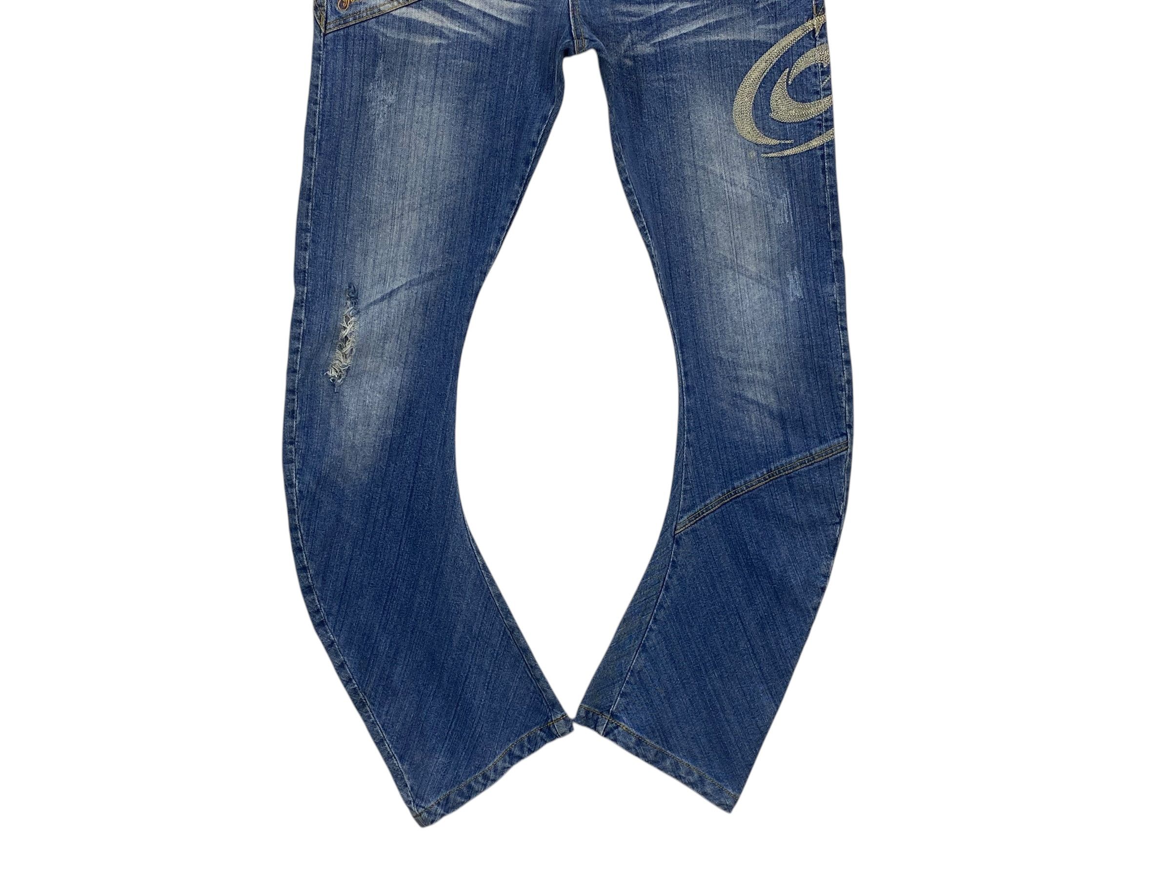 Gotcha × Japanese Brand J-Cut Denim Distressed Jeans Size US 31 - 4 Thumbnail