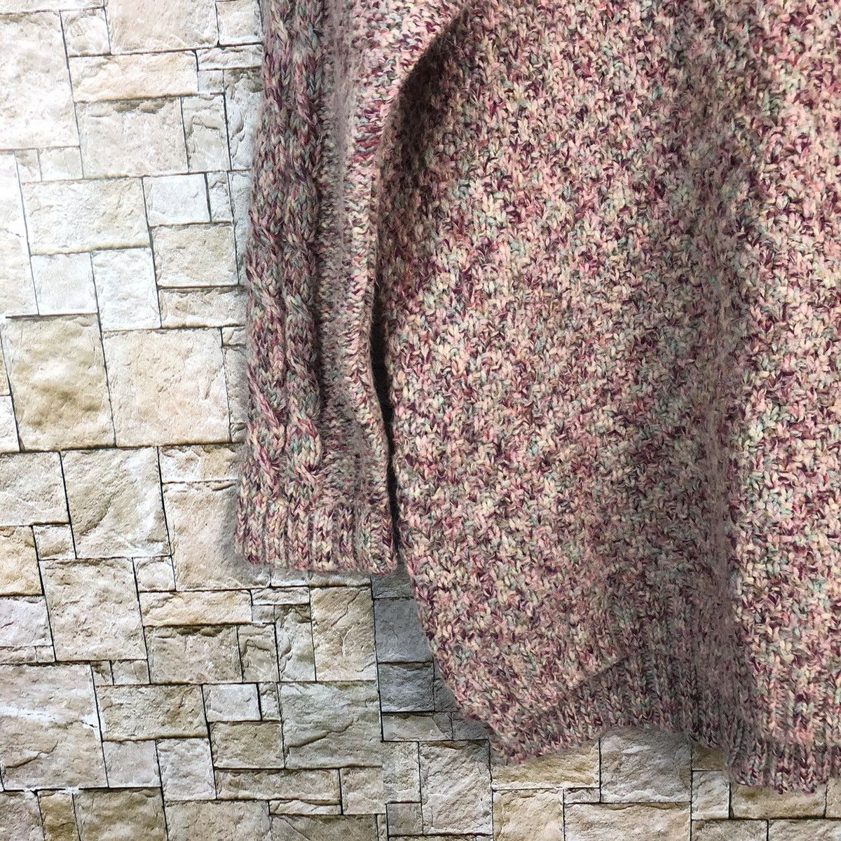 Homespun Knitwear × Japanese Brand × Vintage Natural Palette Pink Knitwear #A914 Size M / US 6-8 / IT 42-44 - 7 Thumbnail