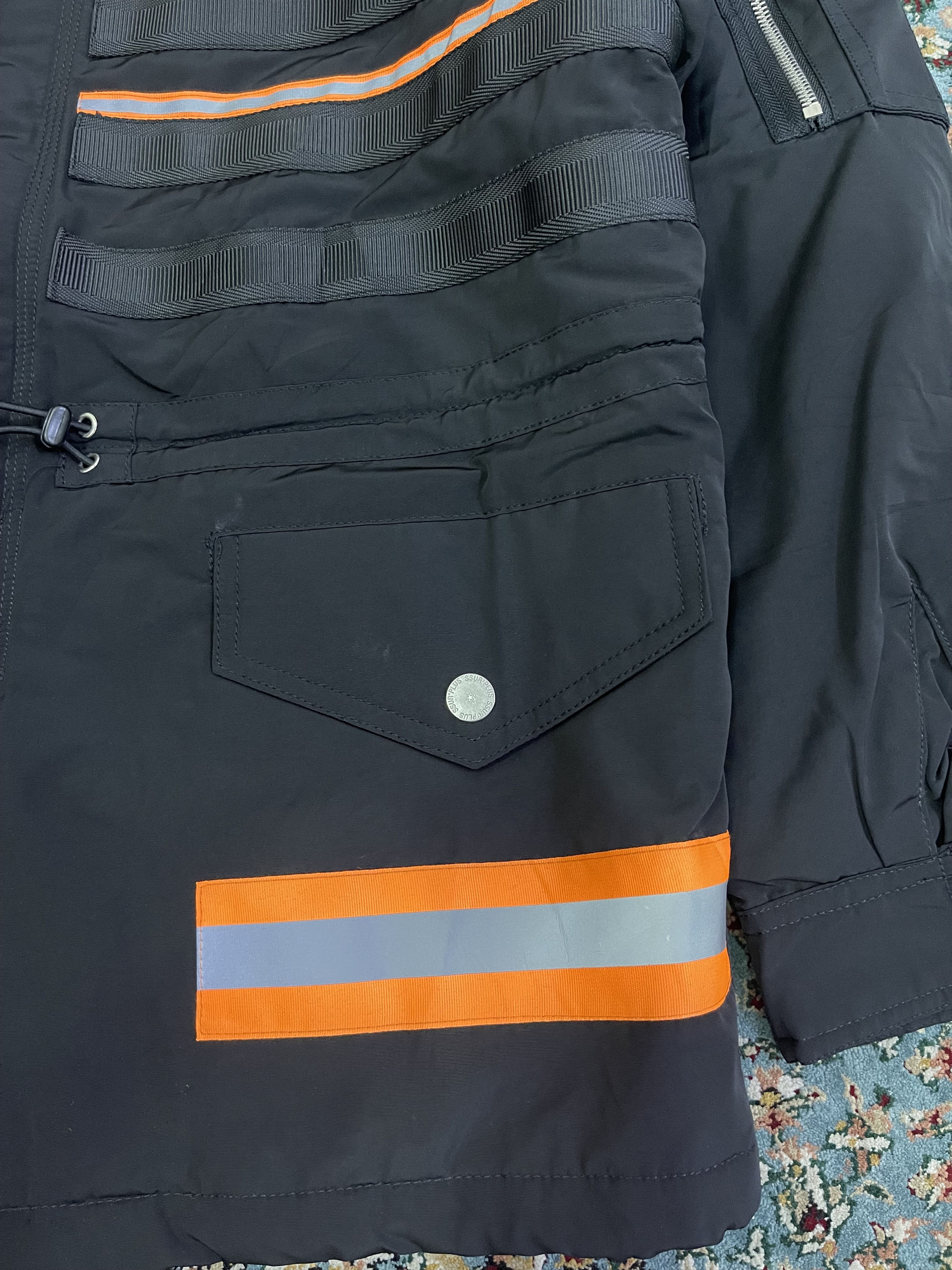 SSUR AW18 SSUR Safety Reflector Puffer Jacket “Make Love Not War” Size US M / EU 48-50 / 2 - 13 Thumbnail