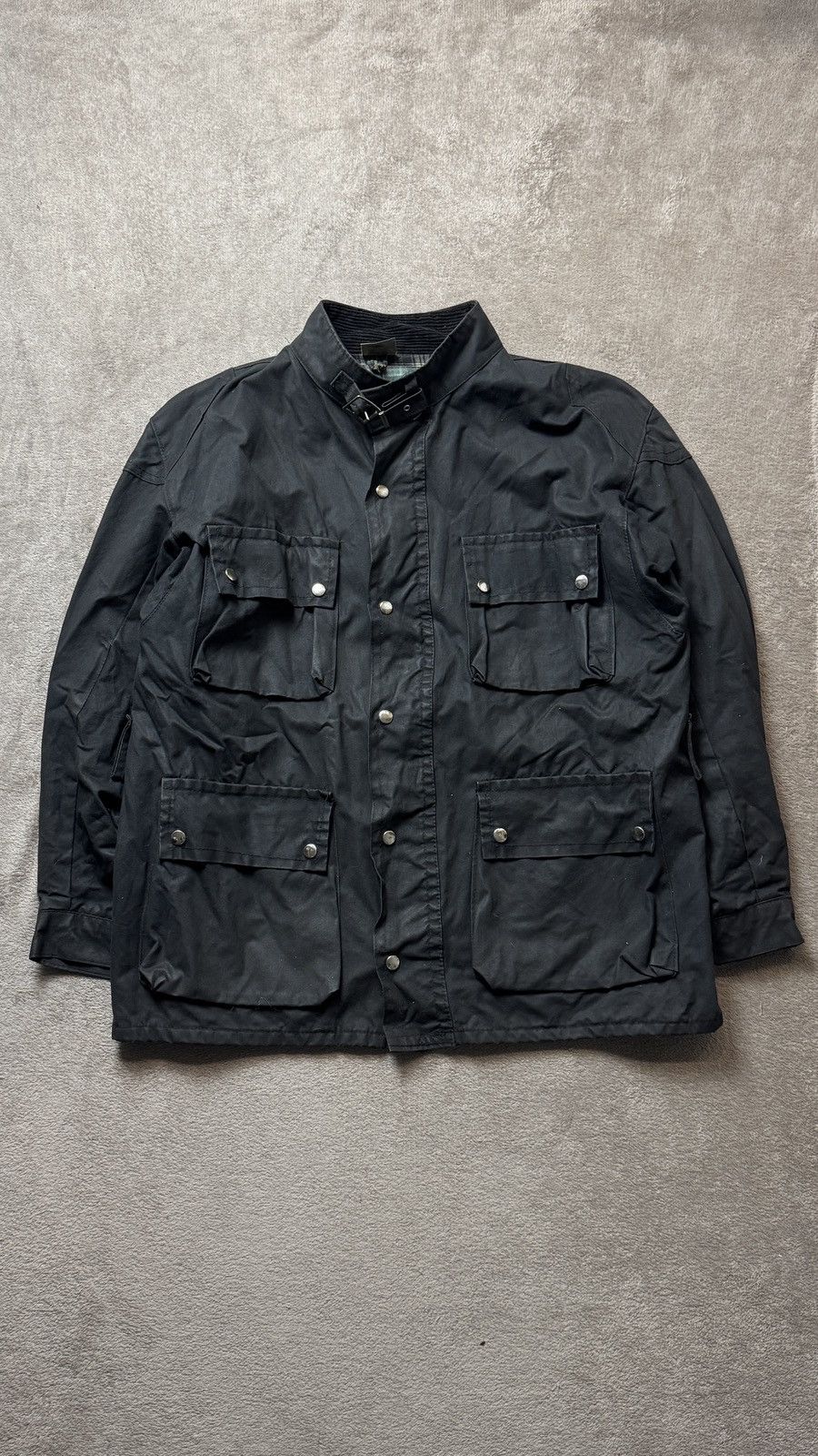Barbour Vintage Border Waxed Style Coat Jacket hunting farm british Size US L / EU 52-54 / 3 - 3 Thumbnail