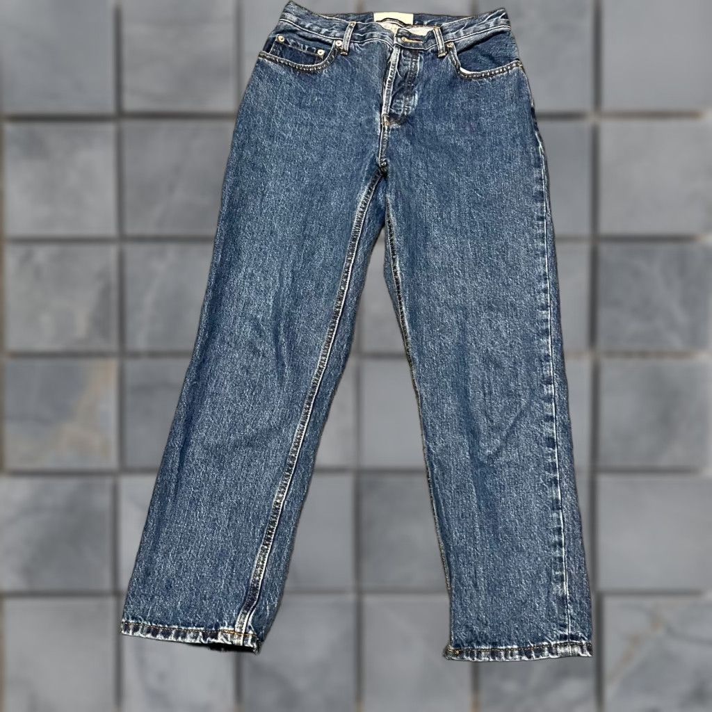 Everlane Everlane Jeans Womens 27 Ankle 90s High Rise Cropped Blue Denim Pants Womens Jeans 27 Ankle Cropped Blue Denim 90s Size 27" / US 4 / IT 40 - 1 Thumbnail