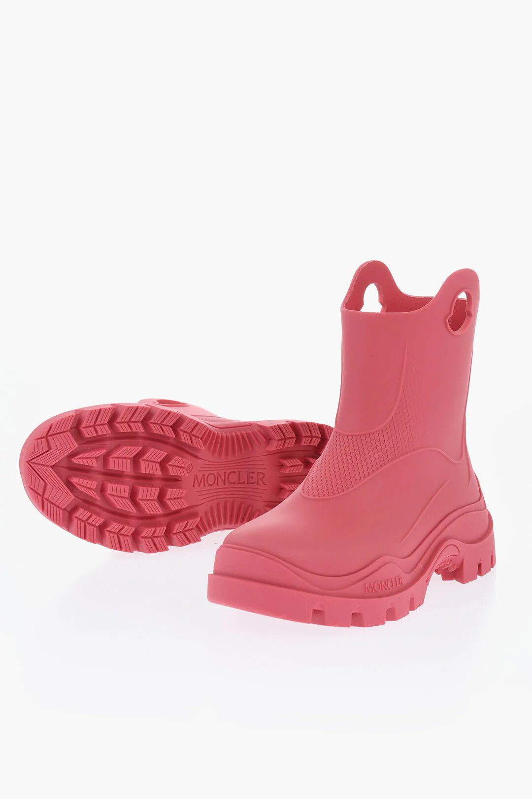Moncler og1mm0426 Rubber Ankle Boots in Pink Size US 7 / IT 37 - 3 Thumbnail