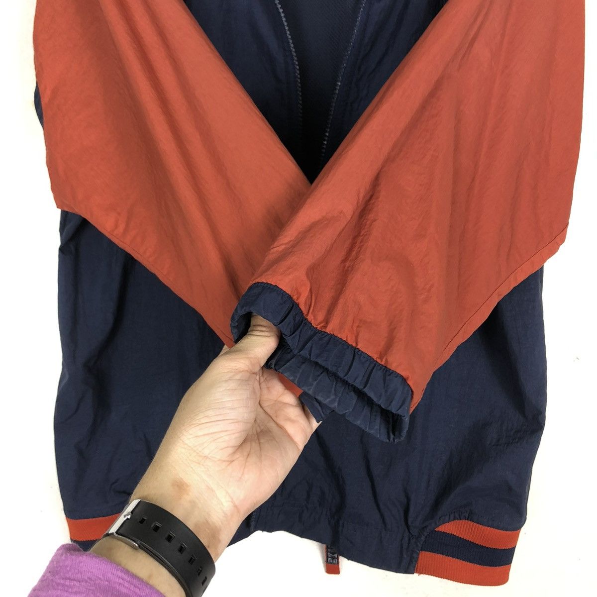 Nike 🔥VINTAGE NIKE BIKER ZIPPER JACKET BIG SWOOSH LOGO Size US M / EU 48-50 / 2 - 15 Thumbnail
