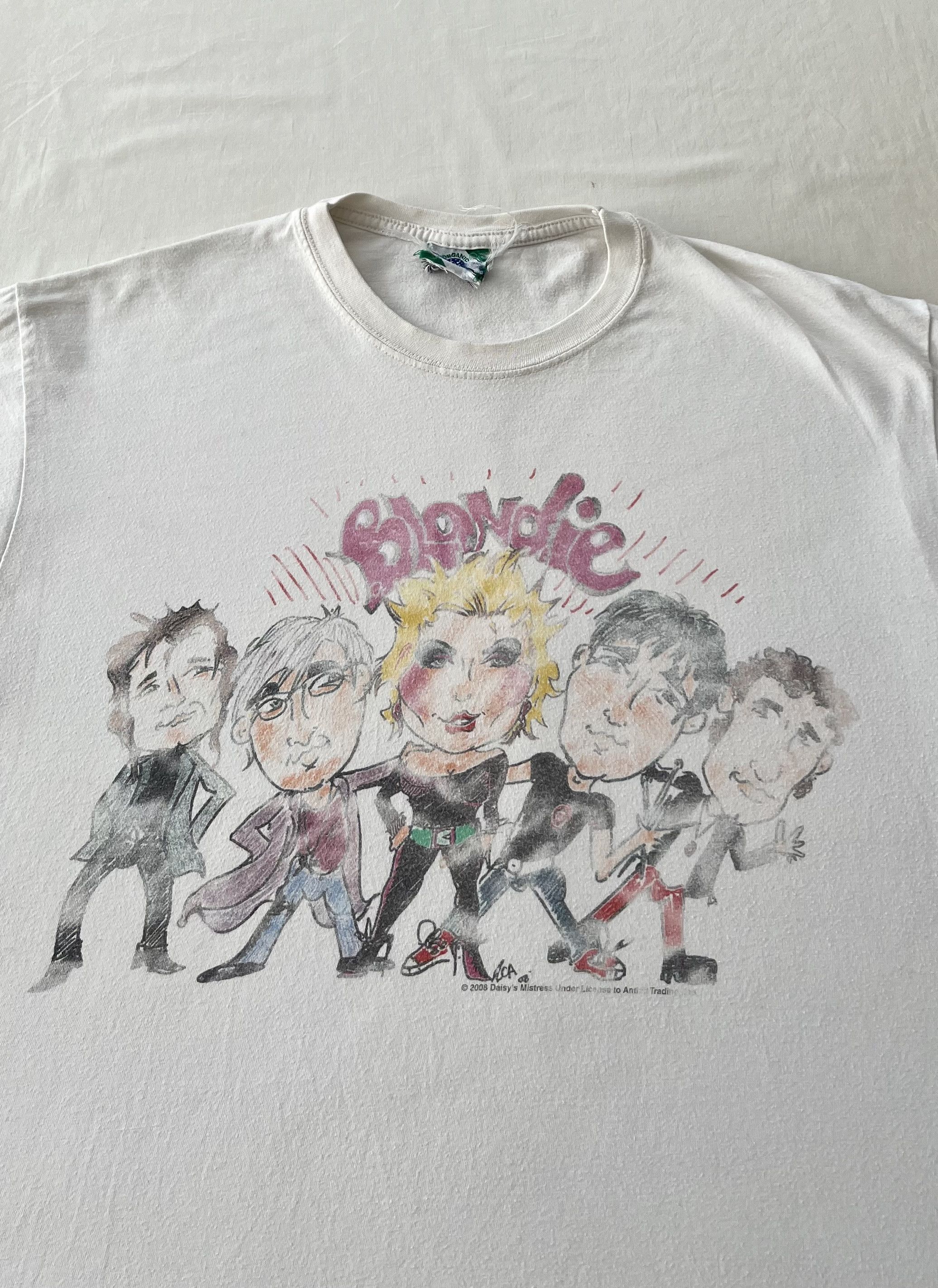 Band Tees Vintage 2008 Blondie Debbie Harry White T-shirt Size US L / EU 52-54 / 3 - 3 Thumbnail