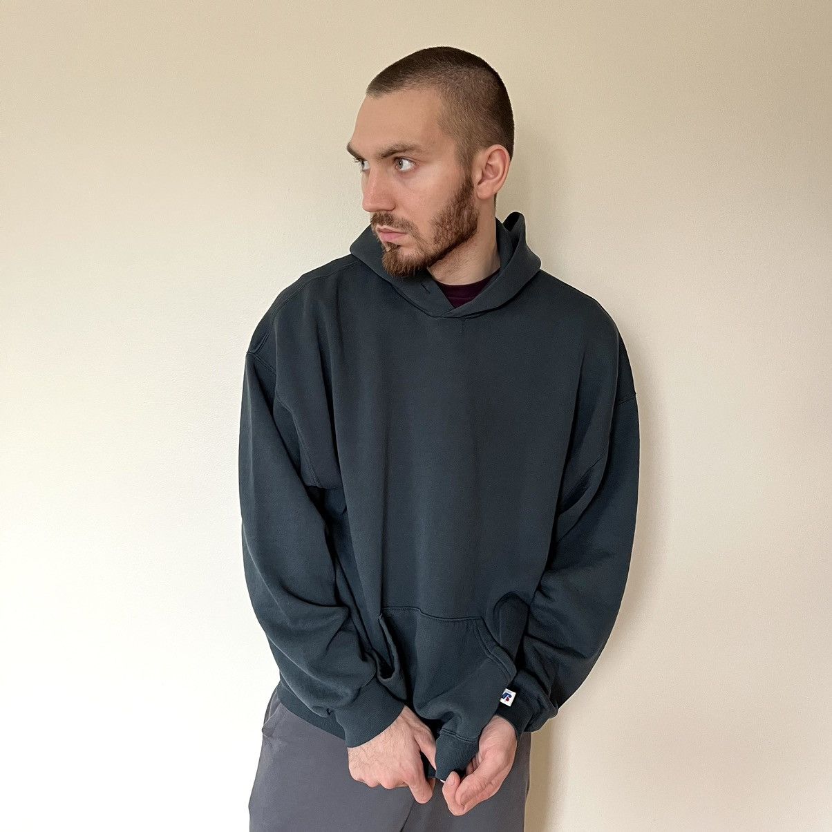 Russell Athletic Crazy Vintage 90’s Russell Athletic Baggy Hoodie Size US XL / EU 56 / 4 - 2 Thumbnail