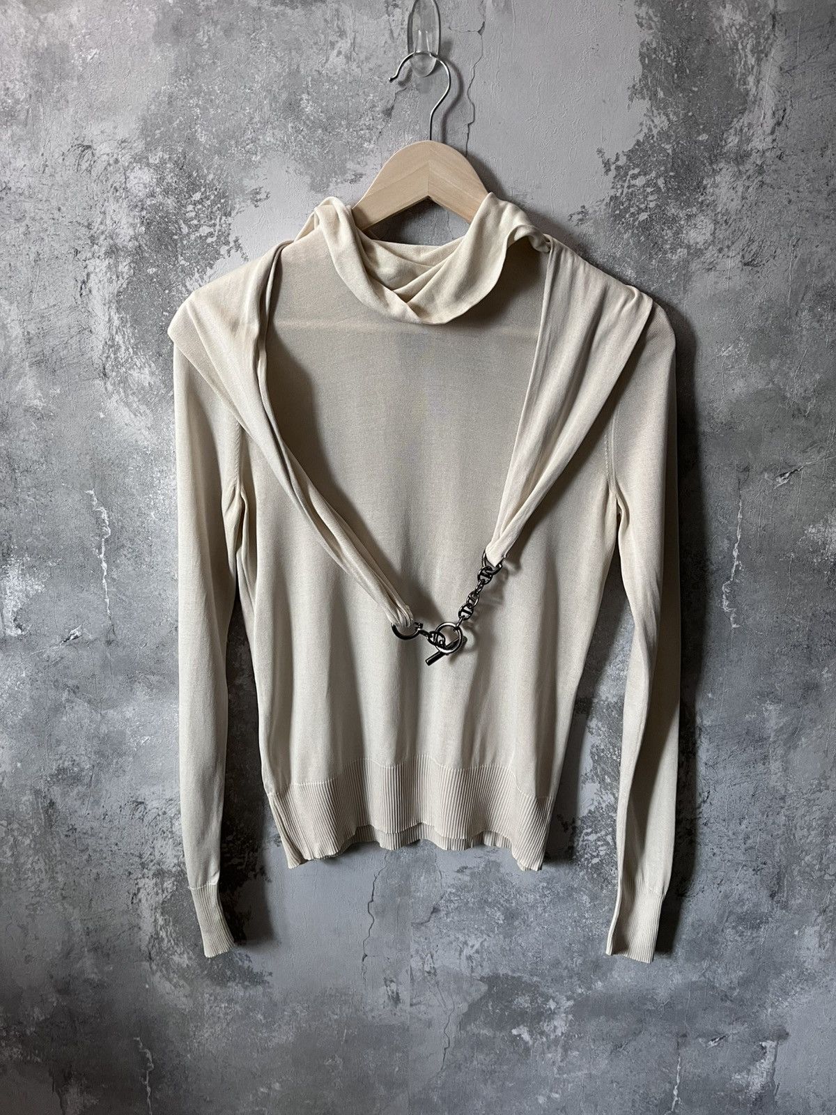 Hermes Hermes F/W 2007 by Jean Paul Gaultier cashmere silk sweater Size S / US 4 / IT 40 - 1 Thumbnail