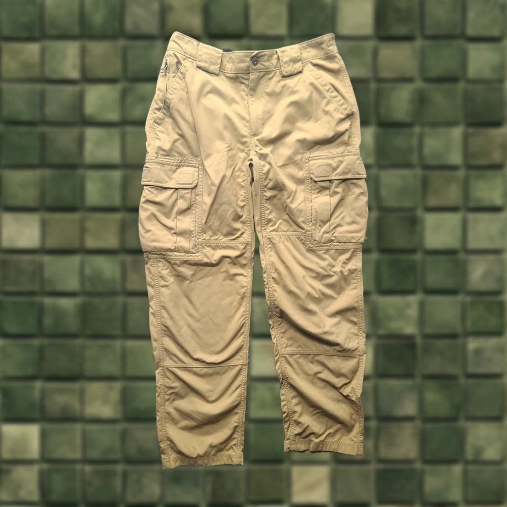 Vintage Duluth Trading Pants Womens M 28x32 Dry on the Fly Regular Fit Mid Rise Cargo Pants Beige Nylon Canvas with Pockets Size 32" / US 10 / IT 46 - 1 Thumbnail
