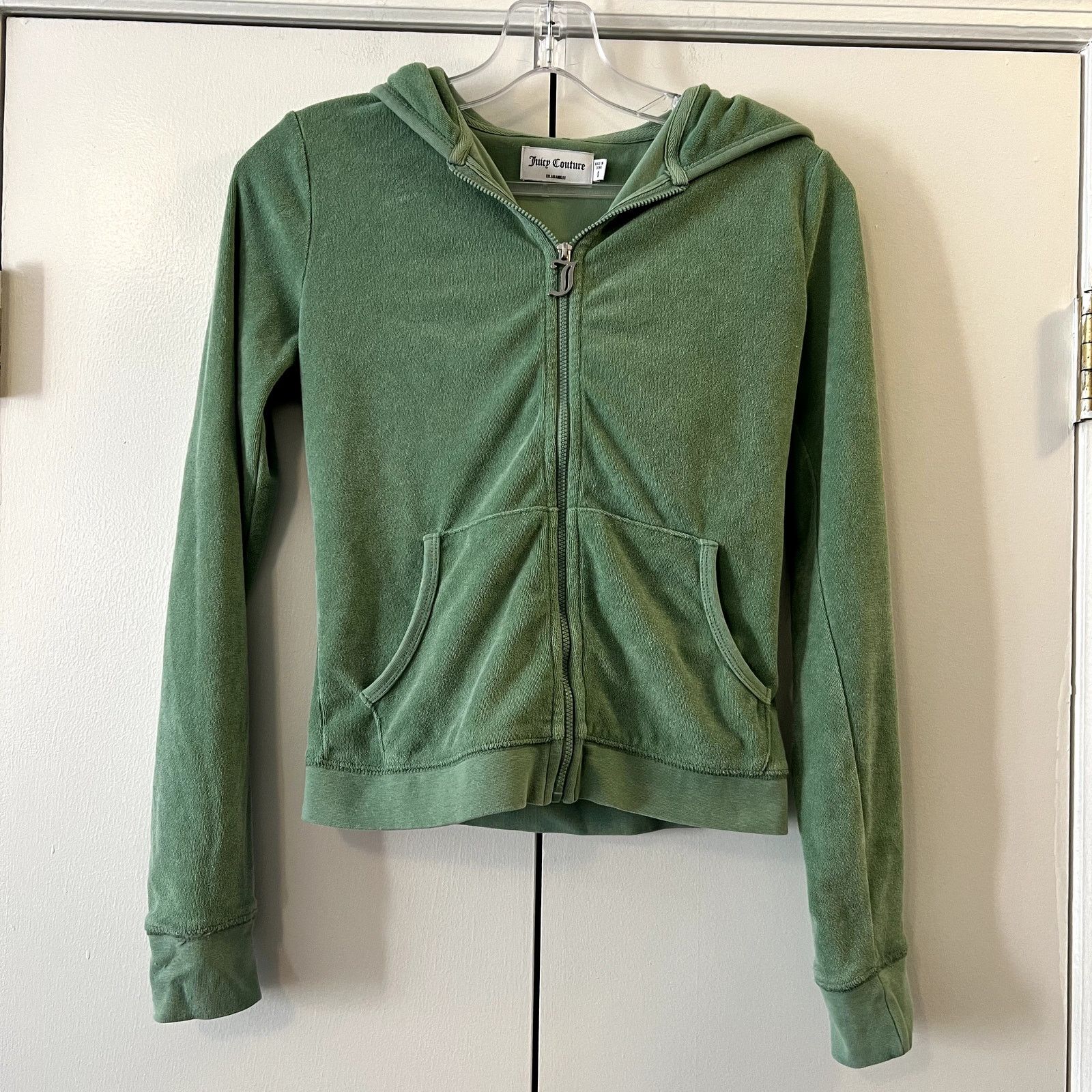 Juicy Couture Juicy Couture Og Big Bling Hoodie in Green size S cotton Size S / US 4 / IT 40 - 2 Thumbnail