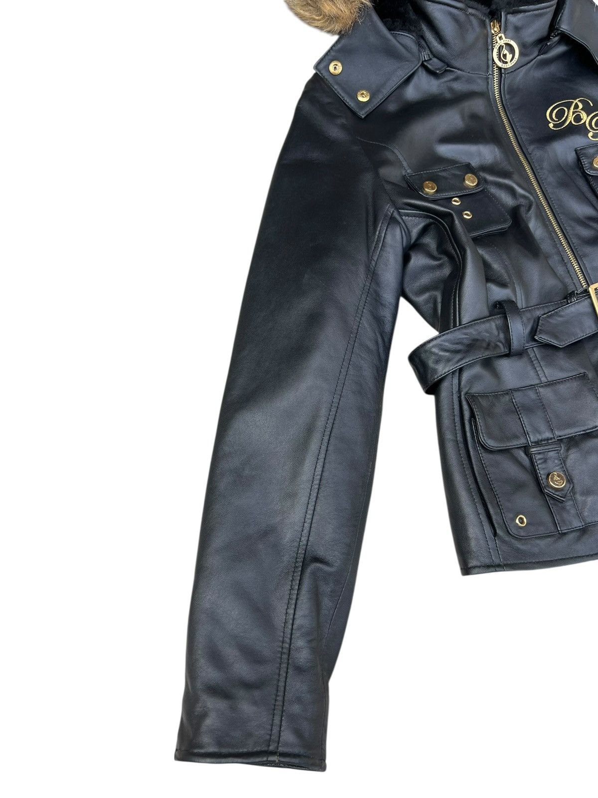 Leather Baby Phat Nappa Leather Jacket Hoodie Size L / US 10 / IT 46 - 8 Thumbnail