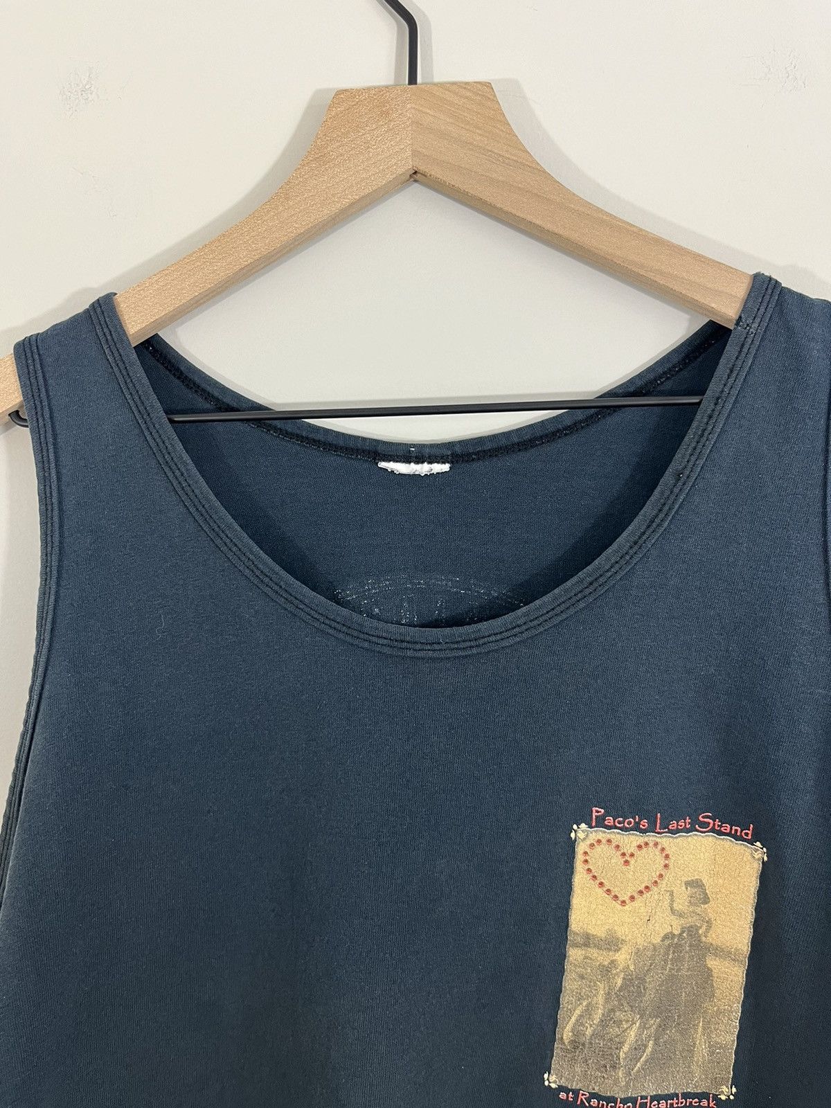 Vintage Cowboy Heartbreak Distressed Faded Oversize Tank Size US XXL / EU 58 / 5 - 3 Thumbnail