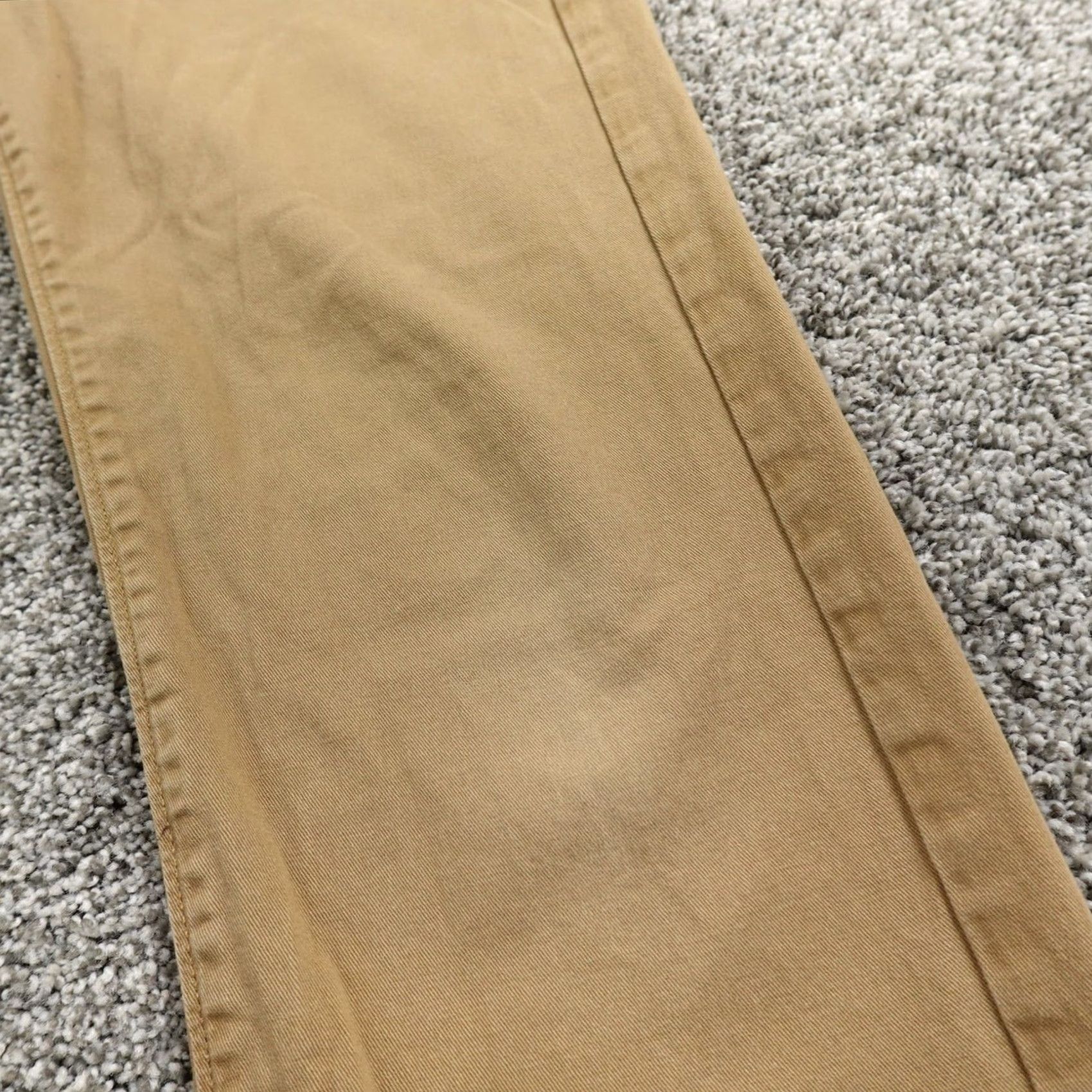 Vintage Urban Pipeline Pants Mens 30X30 Chino Slim Straight Brown Cotton Spandex Slim Straight Casual Workwear 30 Regular Mens Brown Size US 30 / EU 46 - 2 Thumbnail