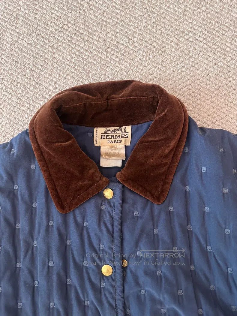 Hermes Hermes Vintage H-shaped padded quilted jacket with all-ove Size XS / US 0-2 / IT 36-38 - 2 Thumbnail