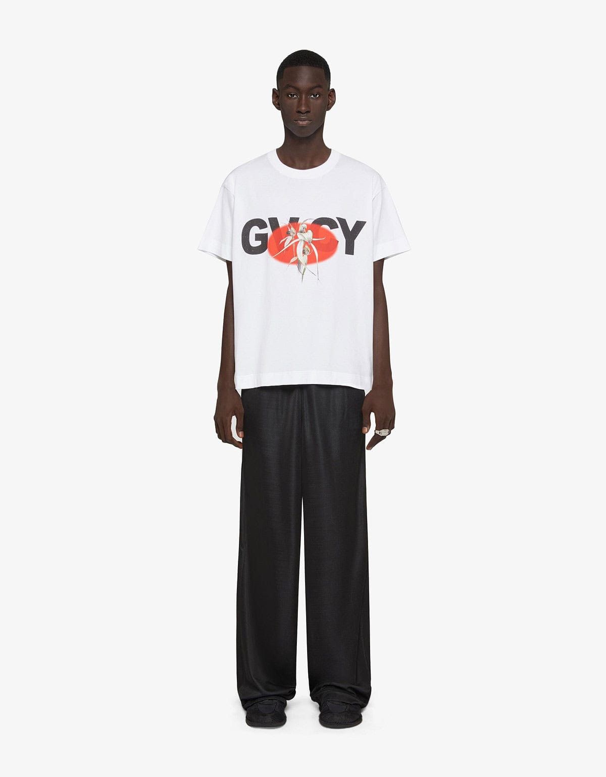 Givenchy Givenchy White GVCY Flower Print T-Shirt Size US S / EU 44-46 / 1 - 2 Thumbnail