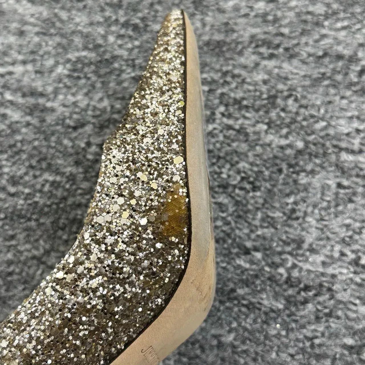 Jimmy Choo Jimmy Choo Champagne Sequin Heels 37. Size US 6 / IT 36 - 7 Thumbnail