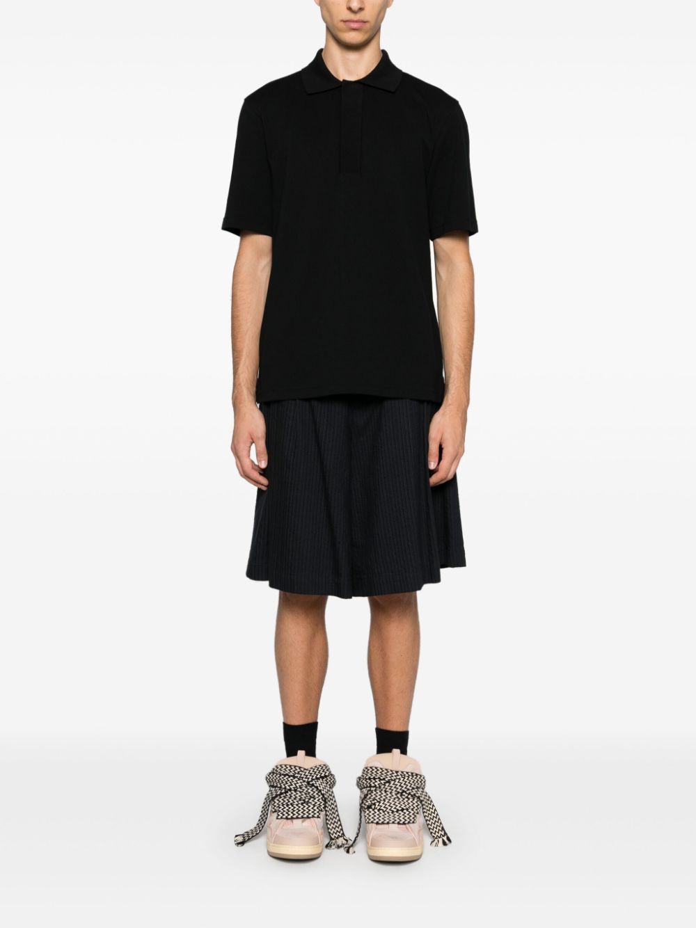 Lanvin o1h1sh11224 Classic Polo Shirt in Black Size US M / EU 48-50 / 2 - 4 Thumbnail