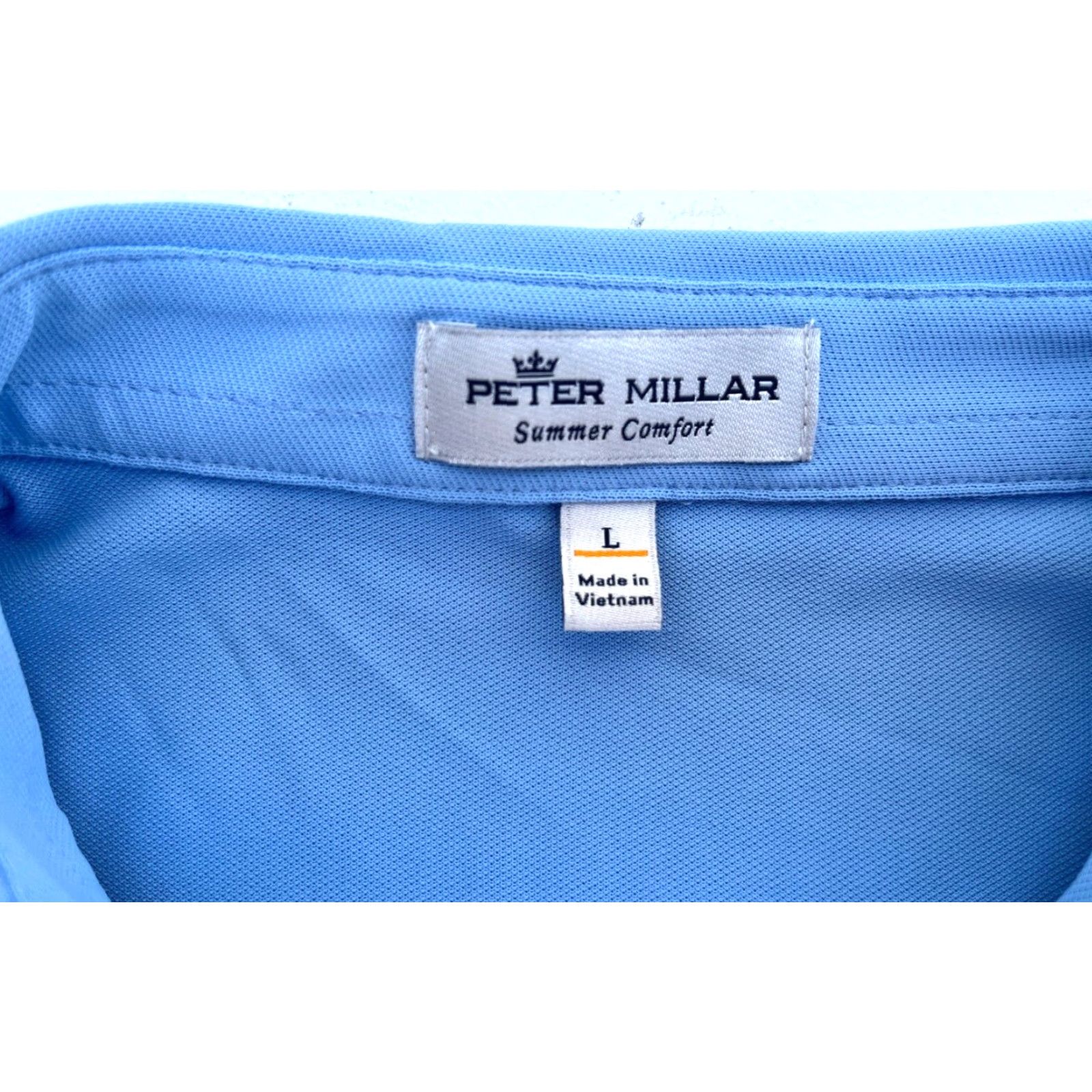 Peter Millar Peter Millar Summer Comfort Performance Polo Shirt Sz L Men’s Short Sleeve Collared Polo Blue Classic, Preppy, Sports Size US L / EU 52-54 / 3 - 4 Thumbnail