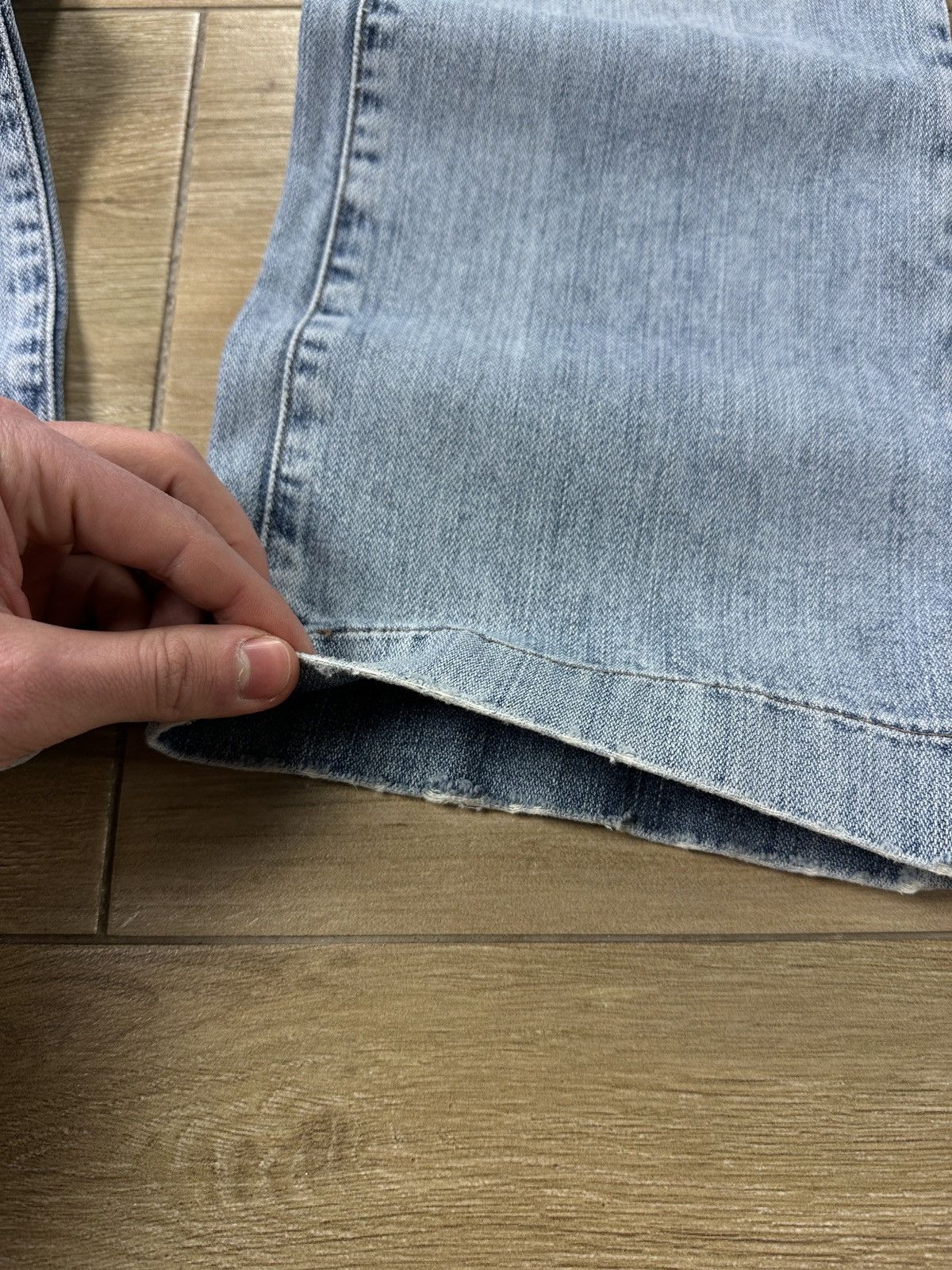 Dolce & Gabbana × Vintage Vintage Dolce&Gabbana Low Waist Distressed Blue Denim Jeans Size US 34 / EU 50 - 5 Thumbnail