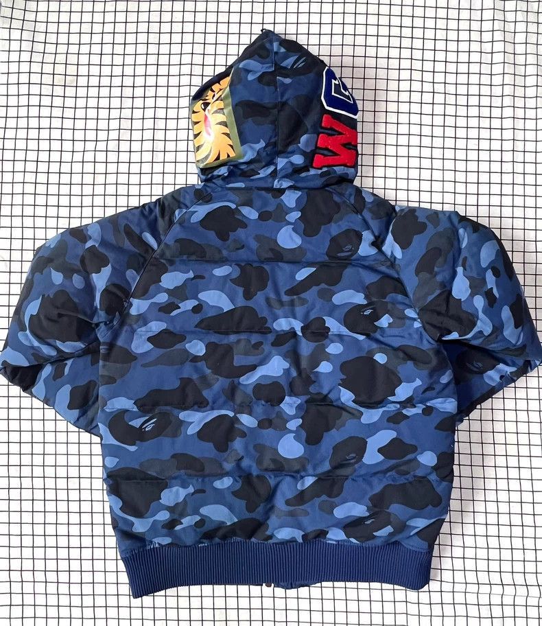Bape Bape Blue Camo Shark Down Jacket-2508 Size US L / EU 52-54 / 3 - 2 Thumbnail