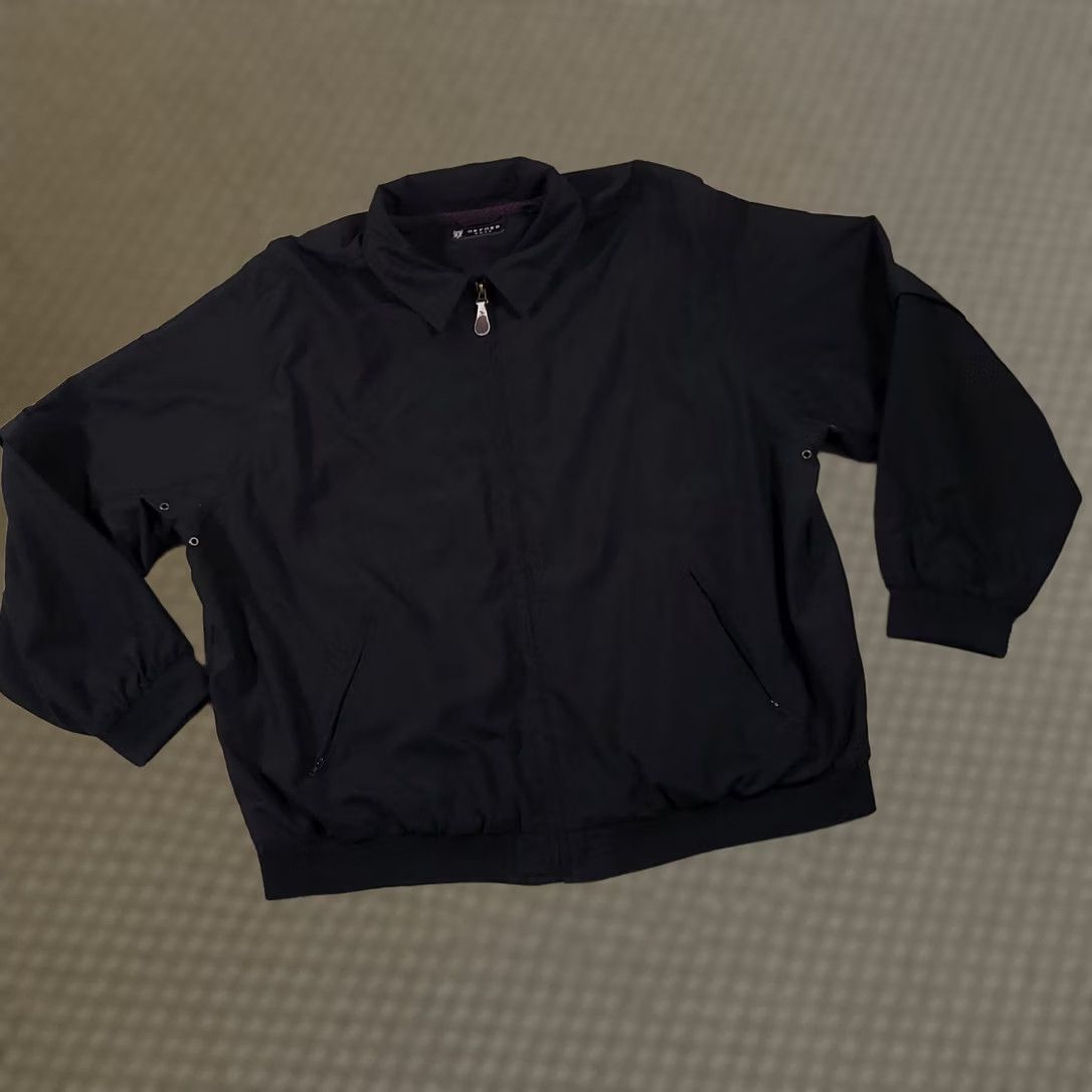 Vintage VINTAGE Oxford Golf Jacket Mens XL Black Performance Zip Off Sleeves Collared Size US XL / EU 56 / 4 - 1 Thumbnail