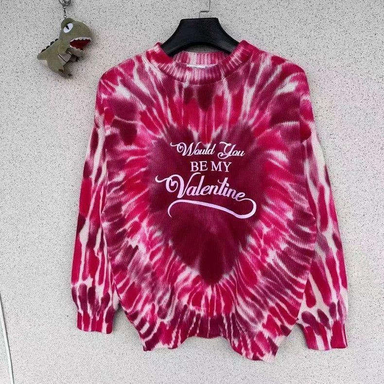 Balenciaga Balenciaga Valentine's Day Limited Tie-Dye Sweater Size XS / US 0-2 / IT 36-38 - 1 Thumbnail