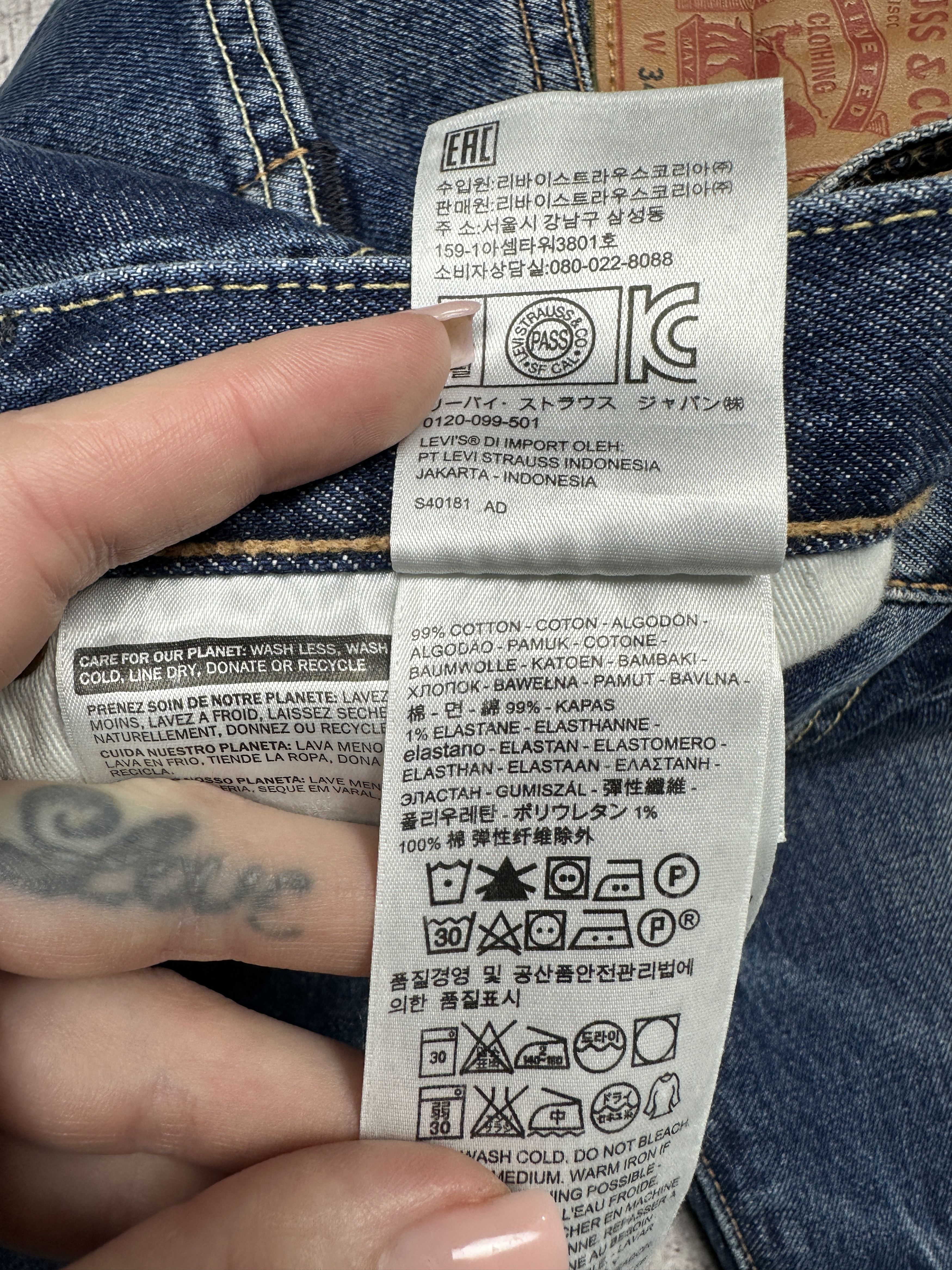 Levi's Levi's 501 Mens Denim Pants Jeans Size 34 x 32 Size US 34 / EU 50 - 9 Thumbnail