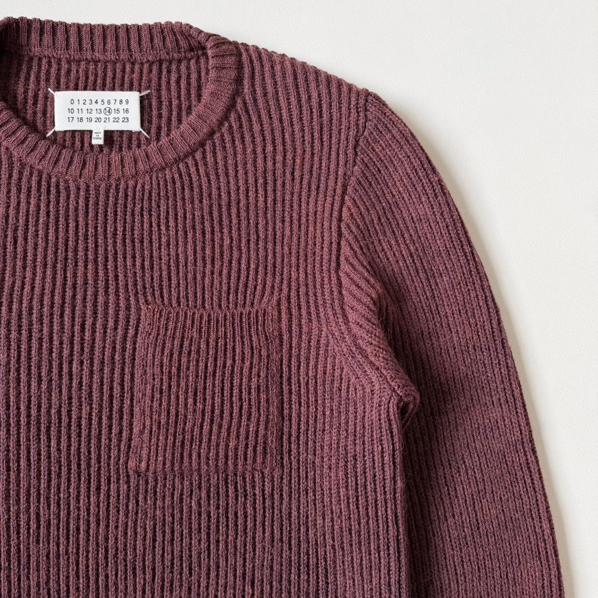 Maison Margiela A/W 16 Rust Orange Ribbed Alpaca Wool Sweater Size US M / EU 48-50 / 2 - 3 Thumbnail