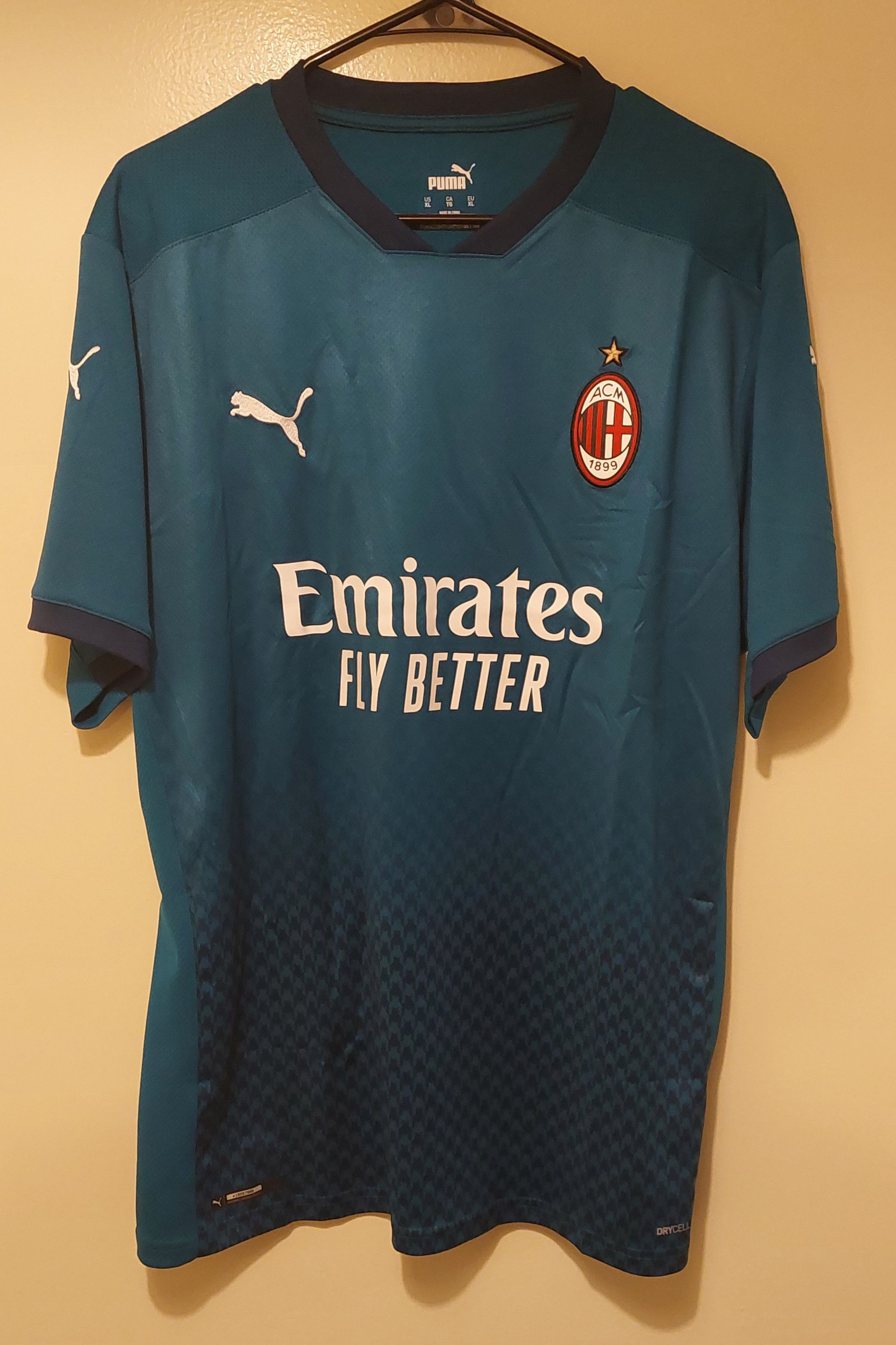 Puma AC Milan 2020/21 Mens Blue Football Jacket