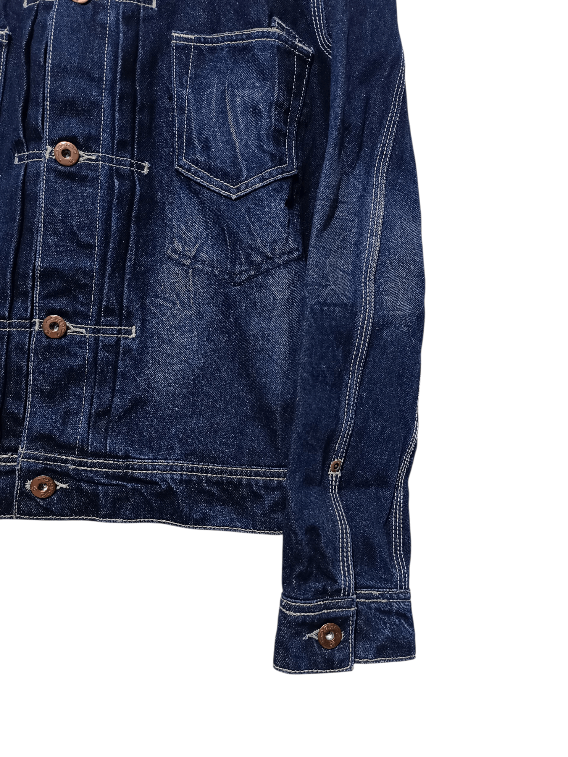 Prps PRPS Made In Japan Indigo Fade Denim Trucker Jacket Size US L / EU 52-54 / 3 - 2 Thumbnail