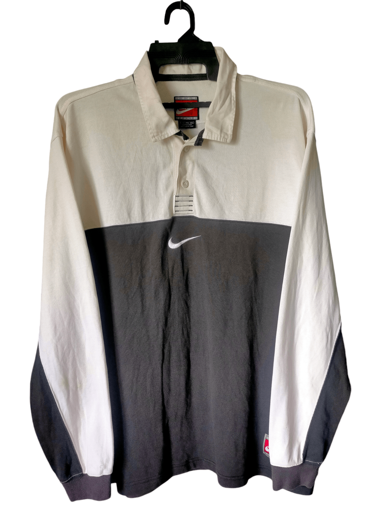 Nike Vintage Nike Center Polo Rugby Shirt Size US XXL / EU 58 / 5 - 1 Thumbnail