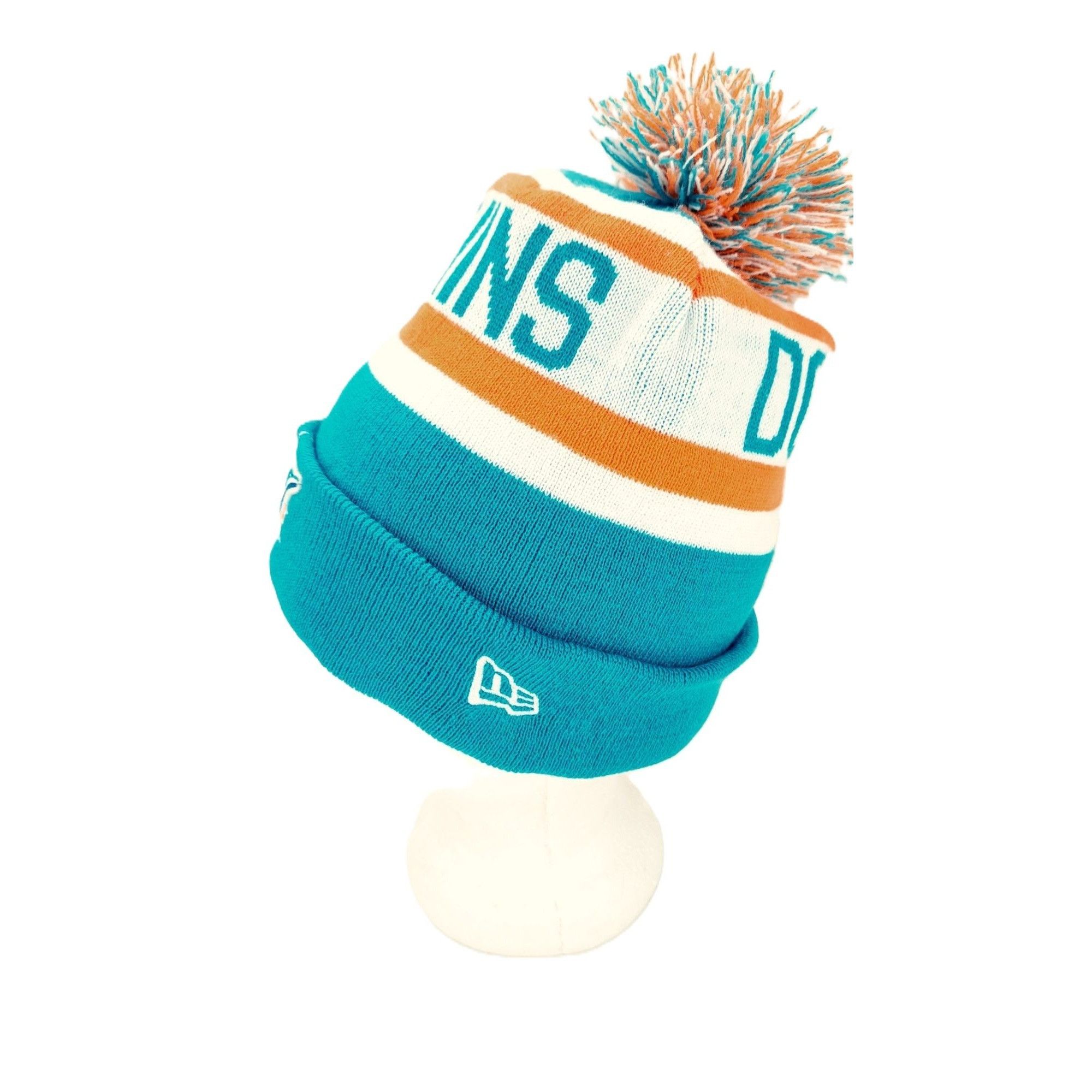 New Era Miami Dolphins New Era Knit Beanie Stocking Cap NFL Logo Size ONE SIZE - 4 Thumbnail
