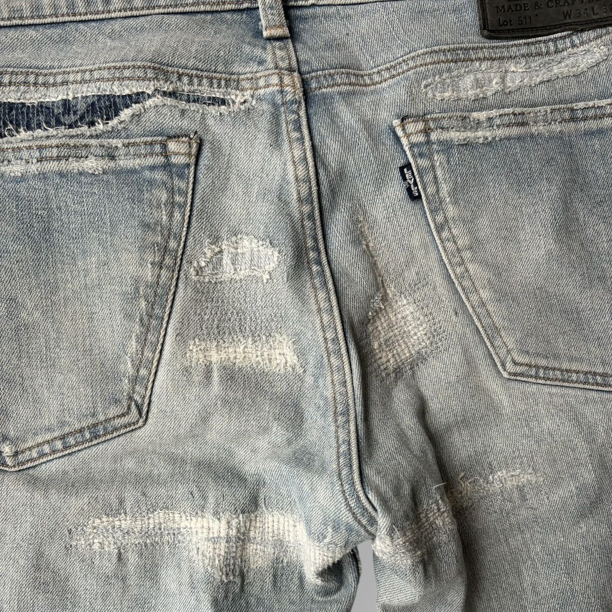 Levi's STEAL! Levi’s Japanese Tag 511 patch Denim Jeans Size US 34 / EU 50 - 3 Thumbnail