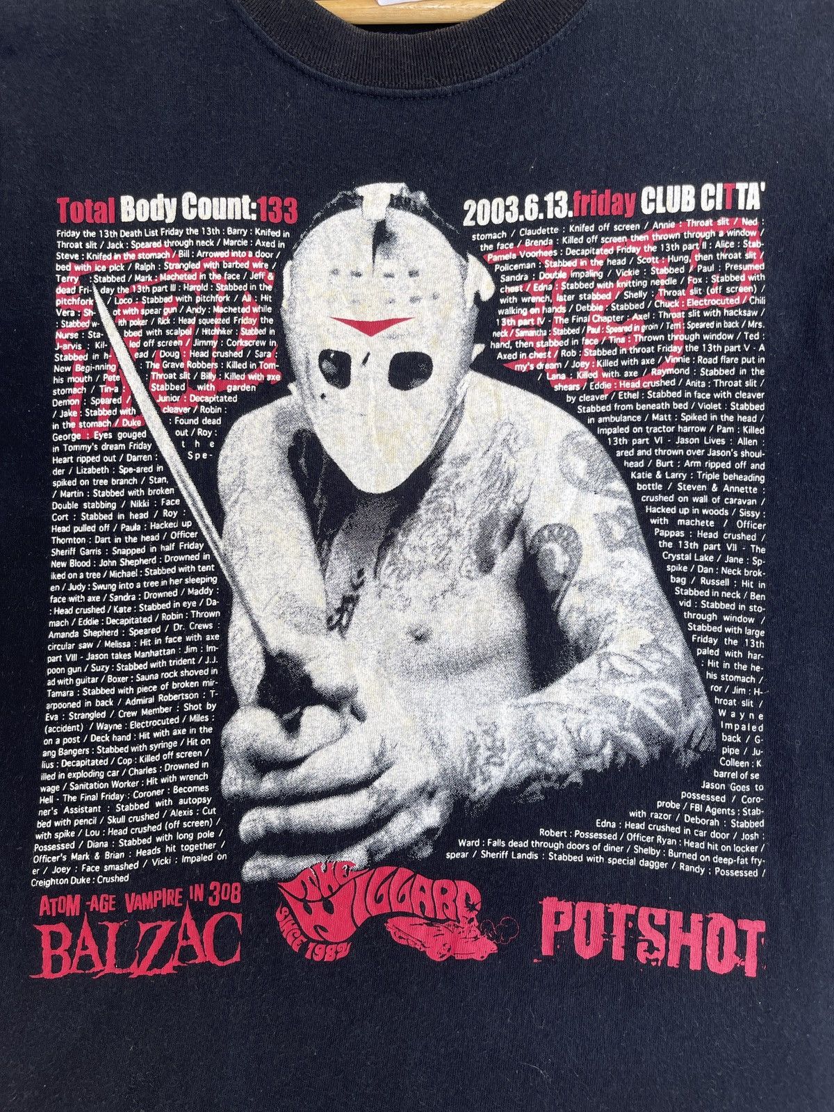 Band Tees × Expert Horror Last Drop🔥Rare🔥Vtg FRIDAY THE 13th x Balzac Horror T Shirt Size US S / EU 44-46 / 1 - 9 Thumbnail