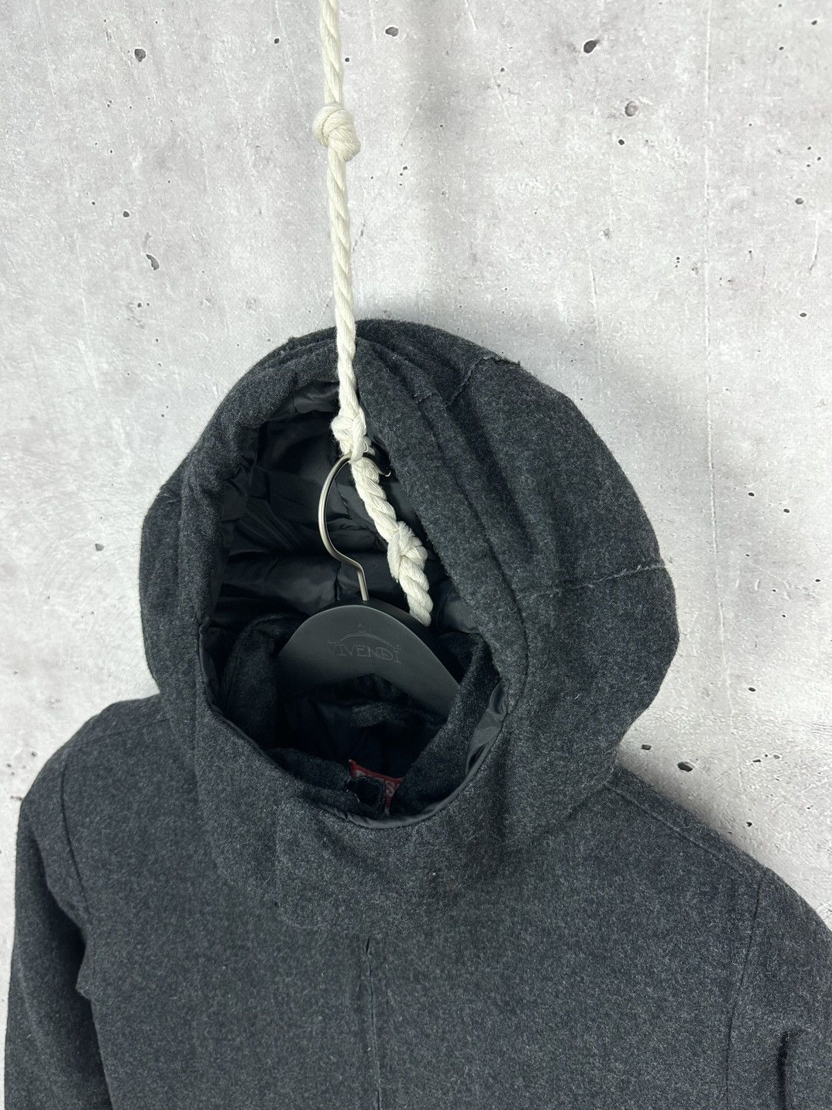 Diesel × If Six Was Nine × Vintage Y2K Diesel Vintage Disstressed Wool Zip Hooded Jacket Size L / US 10 / IT 46 - 3 Thumbnail